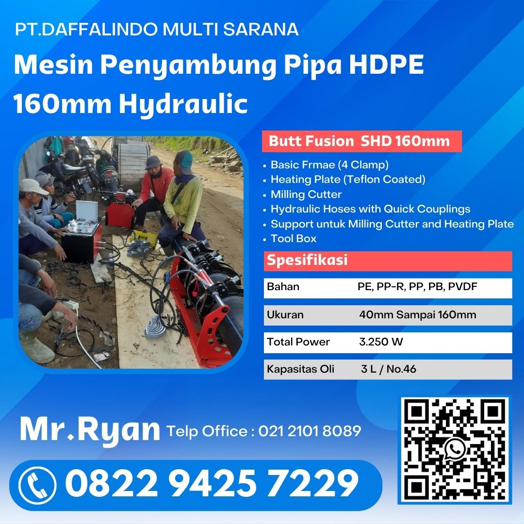 Mesin Las Pipa Hdpe | Pusat Mesin Penyambung Pipa Hdpe