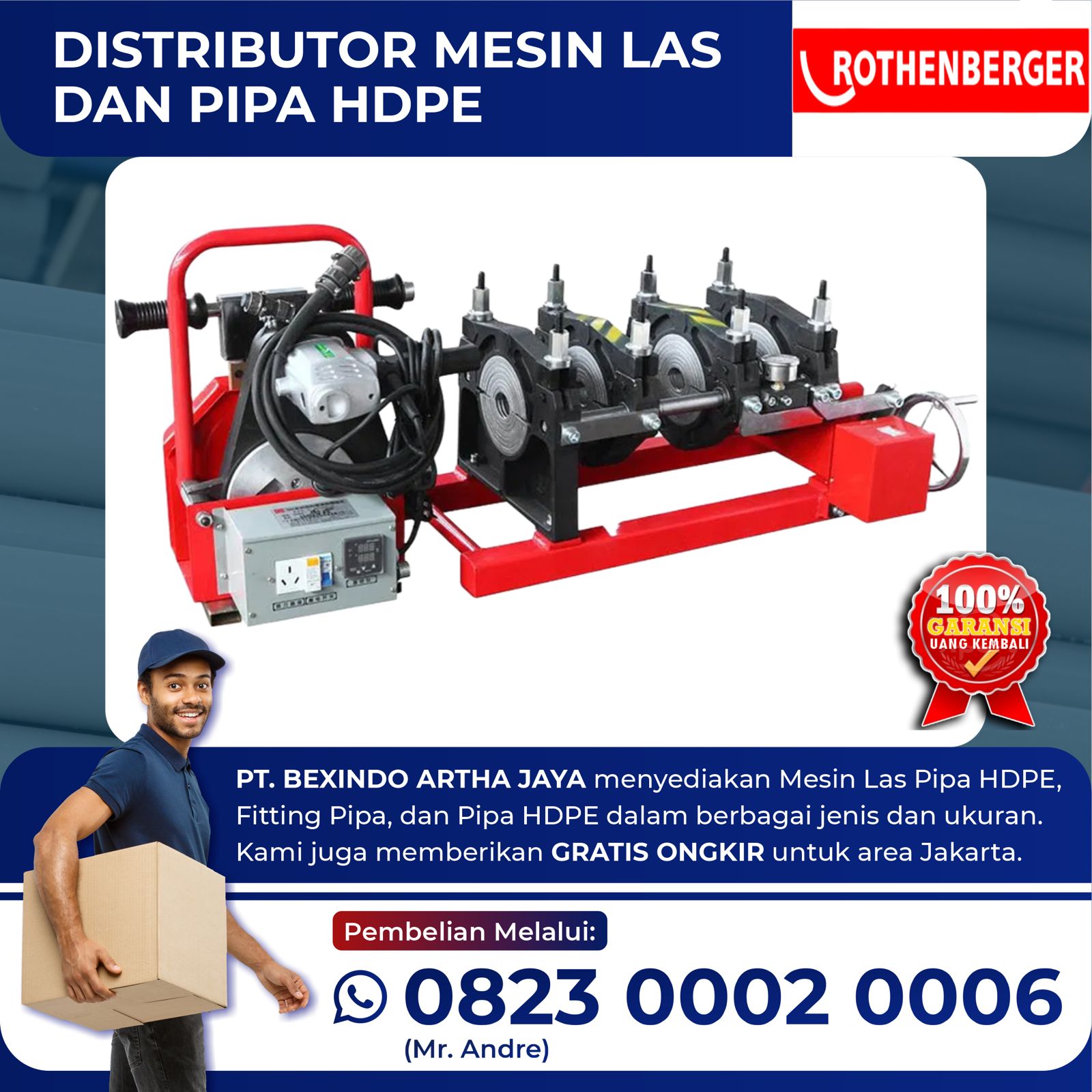 Sewa Mesin Penyambung Pipa Hdpe Murah Terbaru