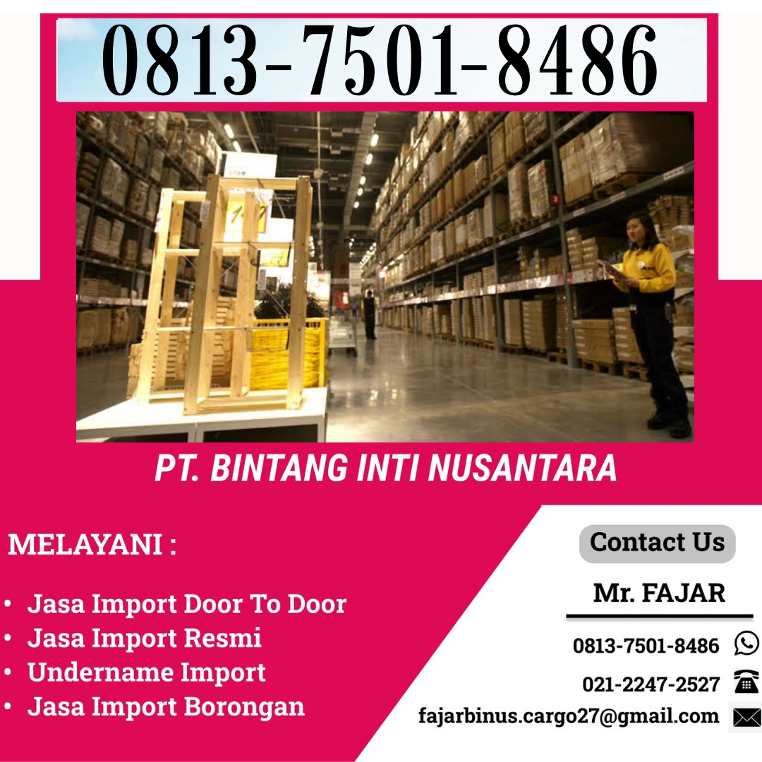 Jasa Pengurusan Import Dari Taiwan | 081375018486
