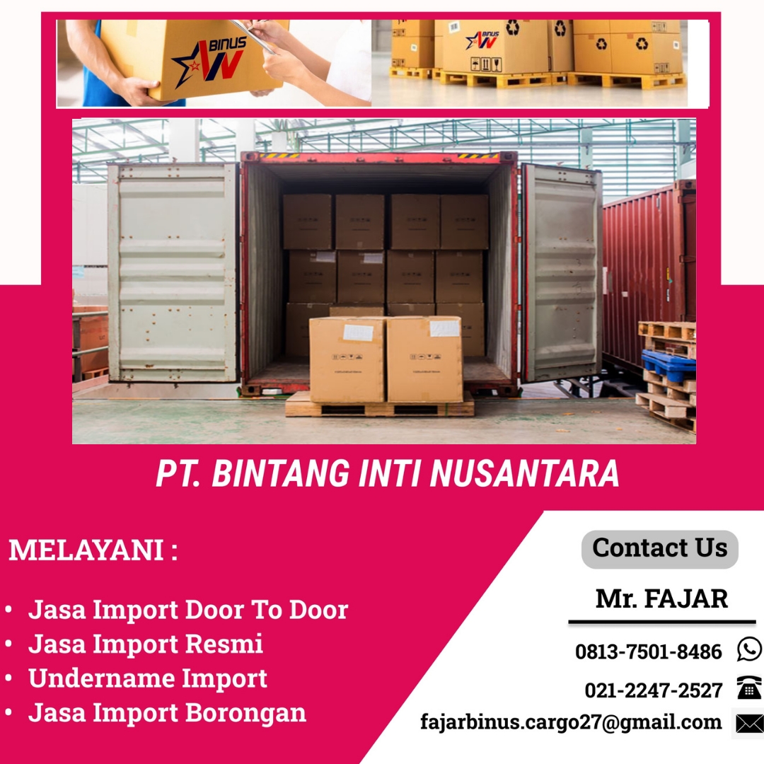 Jasa Pengurusan Import Via Laut Dan Udara | 081375018486