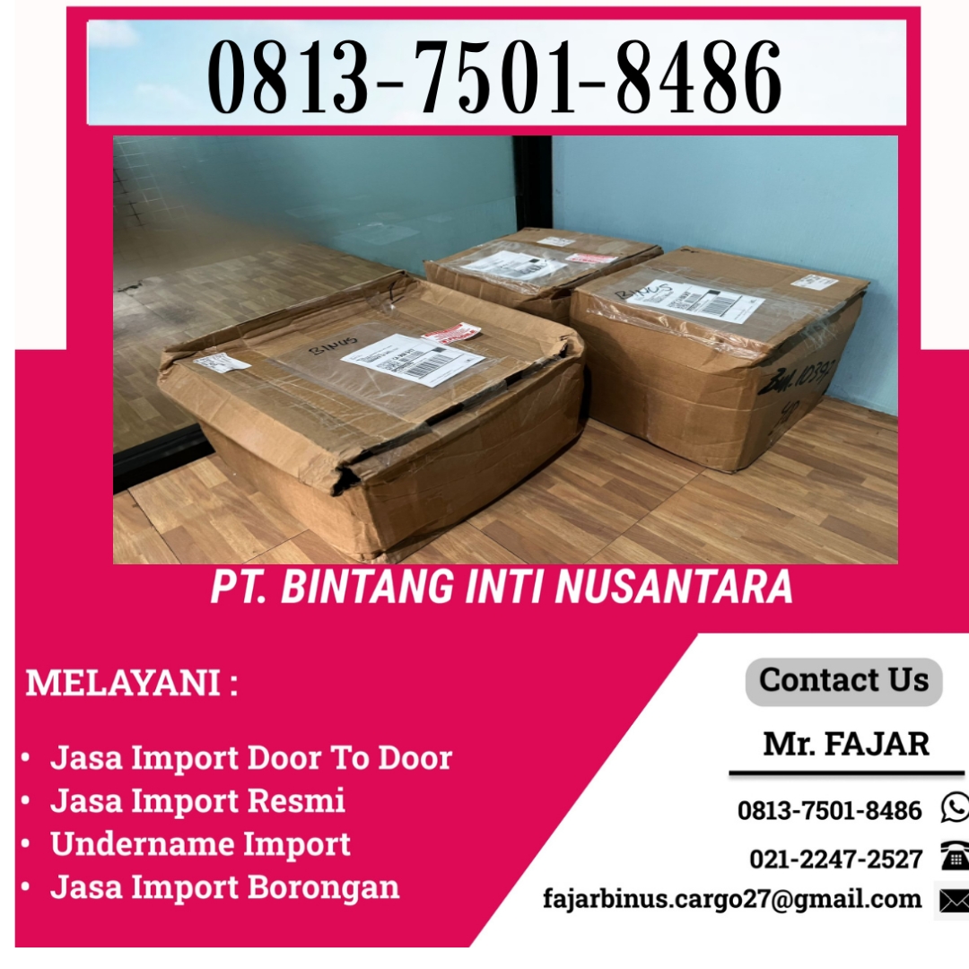 Jasa Import barang Door To Door | 081375018486