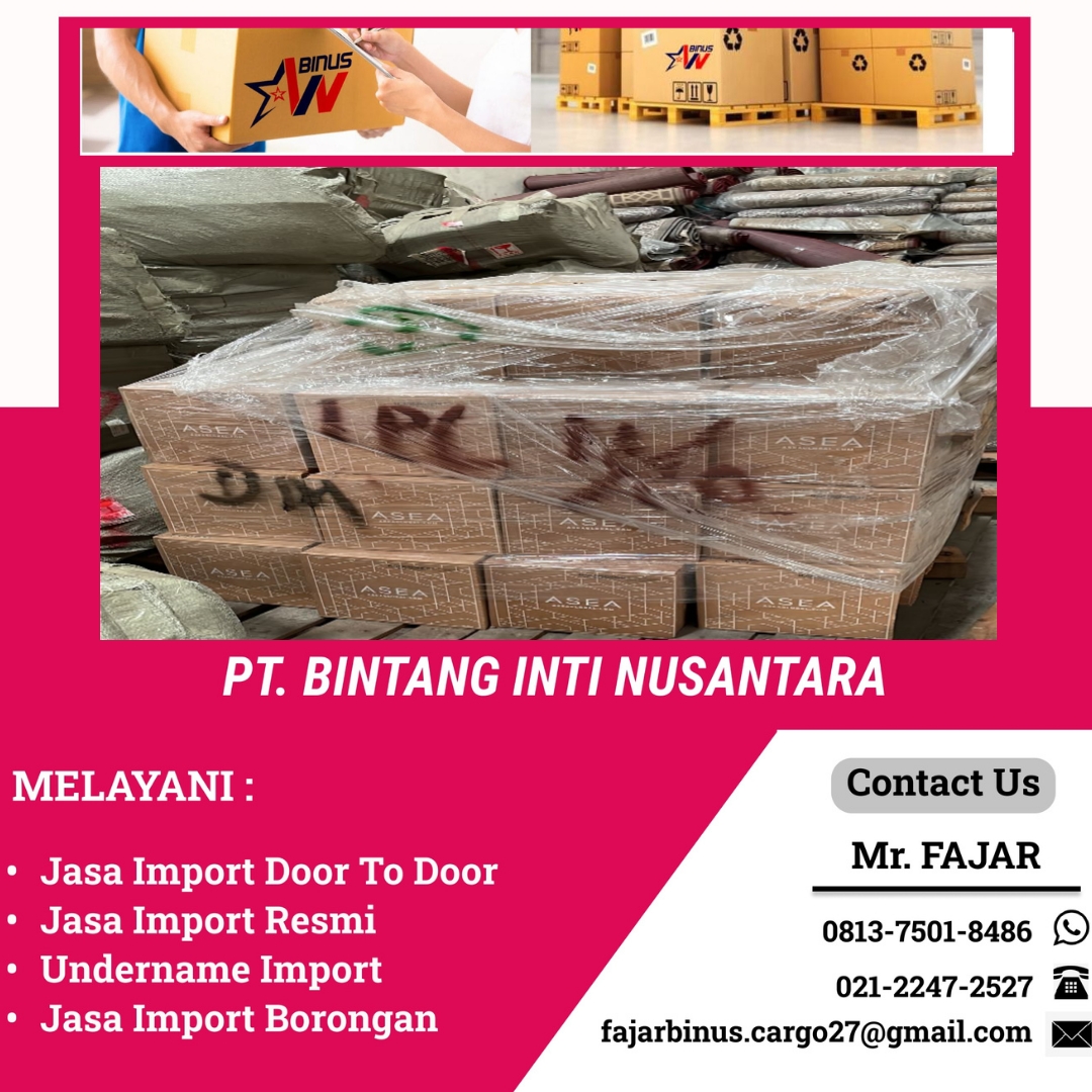 Jasa Import Barang Via Udara | 081375018486