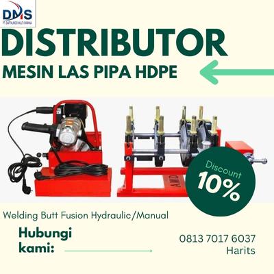 Mesin penyambung pipa Hdpe SHDS 160mm manual  4 Clamp