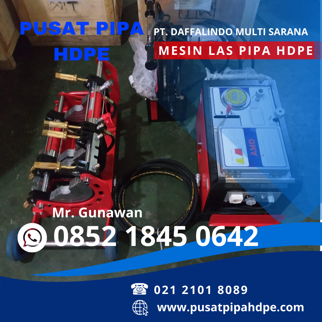 Mesin Las Pipa Hdpe Hydraulic ukuran 12 Inch 315mm