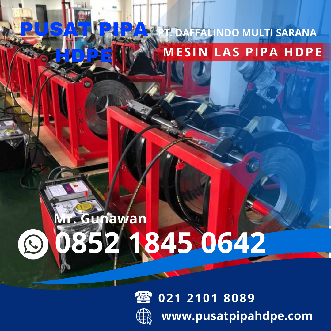 Mesin Las Pipa Hdpe Hydraulic ukuran 12 Inch 315mm