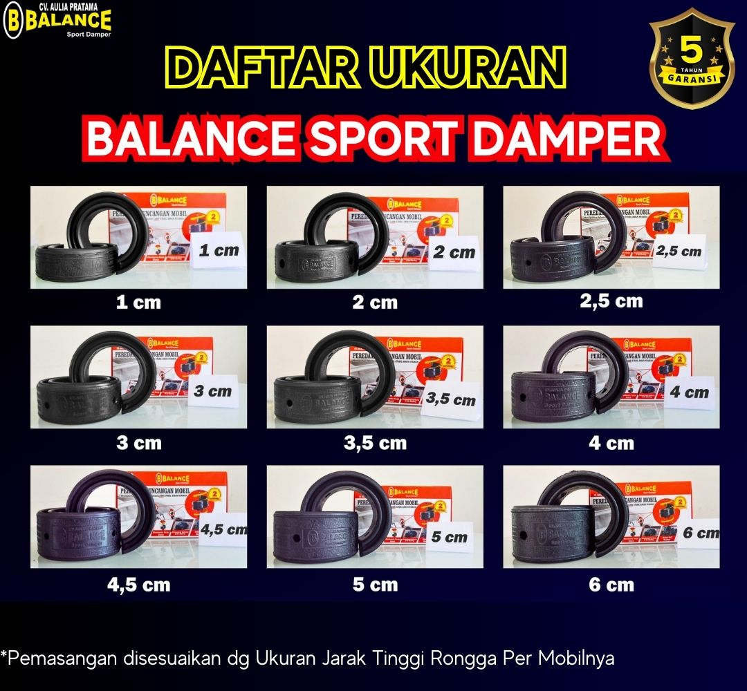 BALANCE Peredam Guncangan Mobil Garansi 5 Tahun