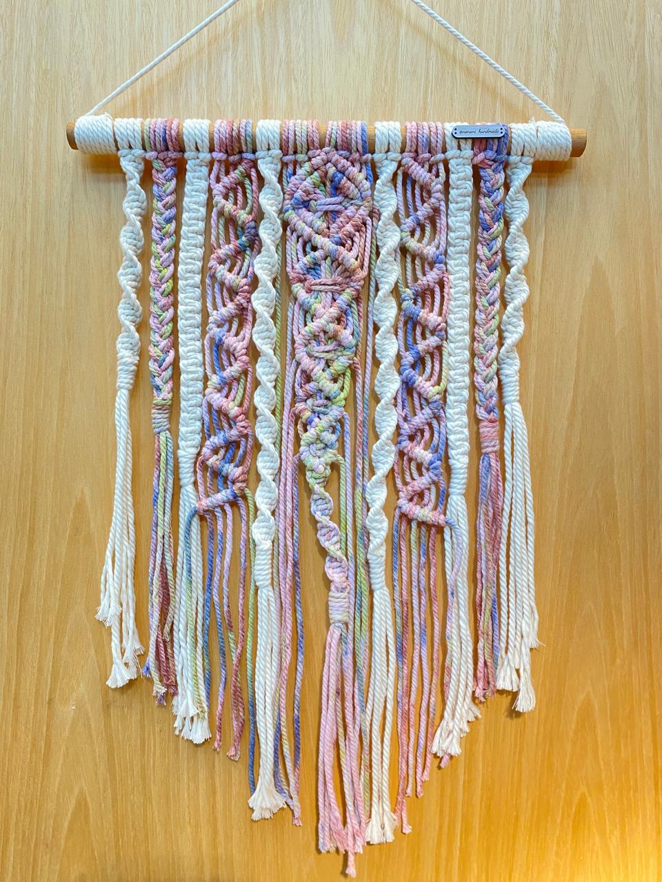 Macrame Hanging Wall Rainbow SQ
