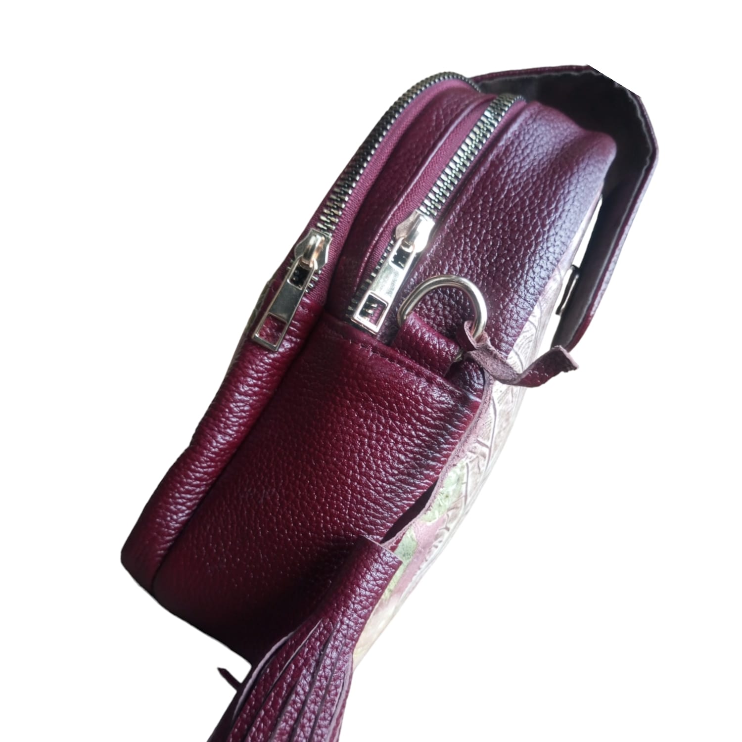 Chiku Maroon Tas Ecoprint 