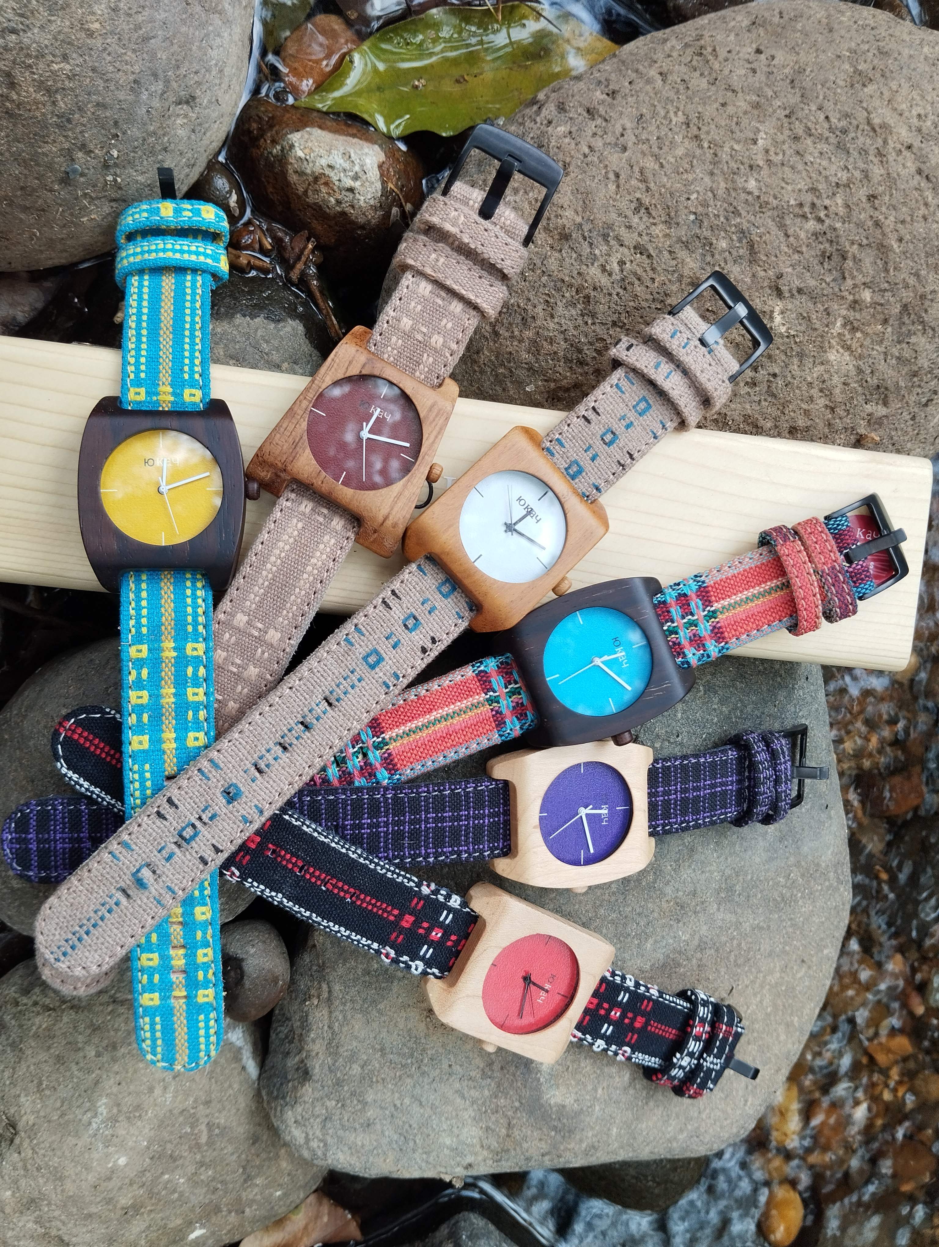 Jam tangan kayu ethnic tenun baduy