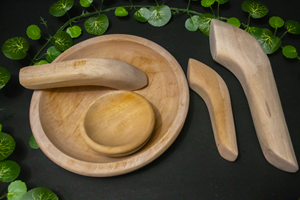 Cobek dan ulekan kayu diameter 20cm