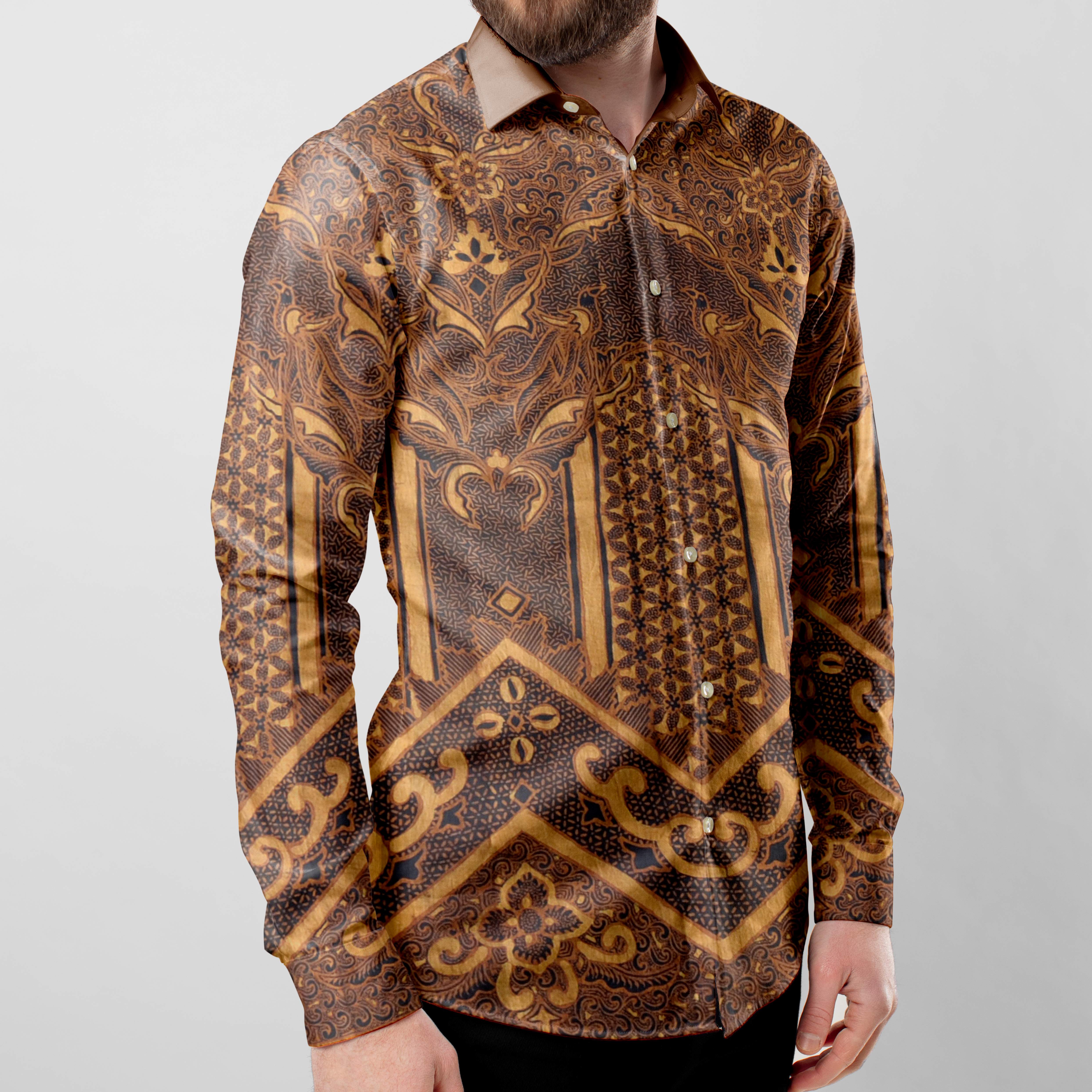 Batik Tulis motif Lampung bahan Katun 240 x 110 cm warna alami Soga