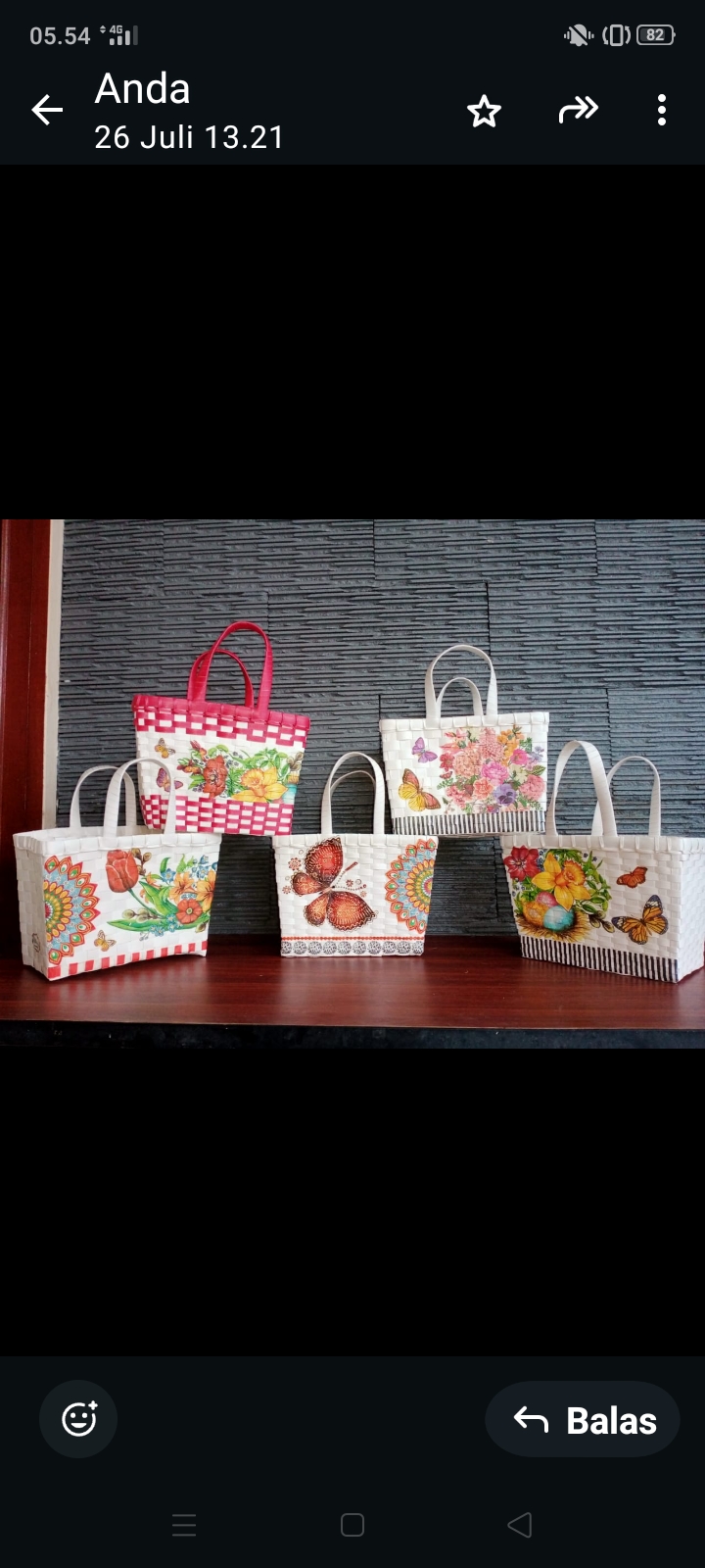 Tas Anyam Decoupage