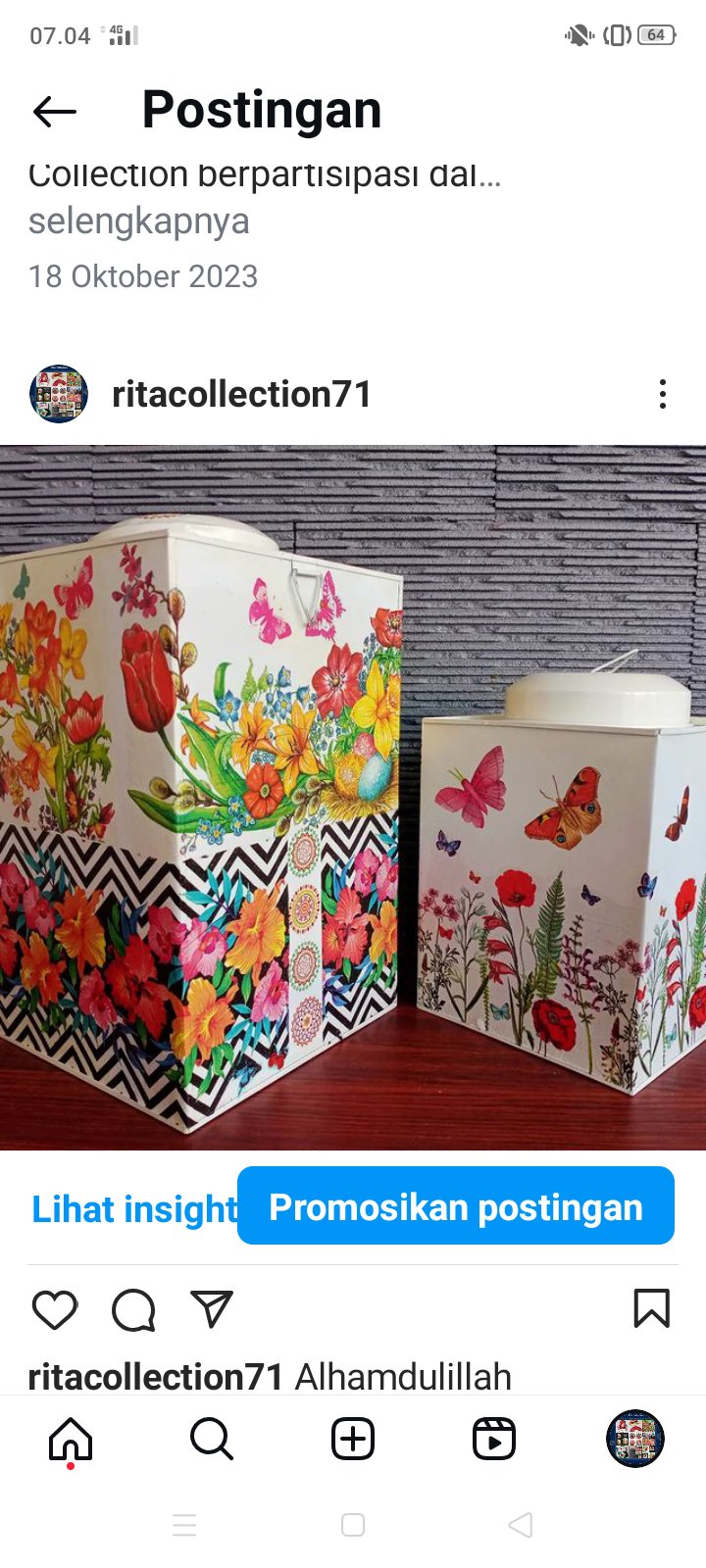 Kaleng Kerupuk Decoupage