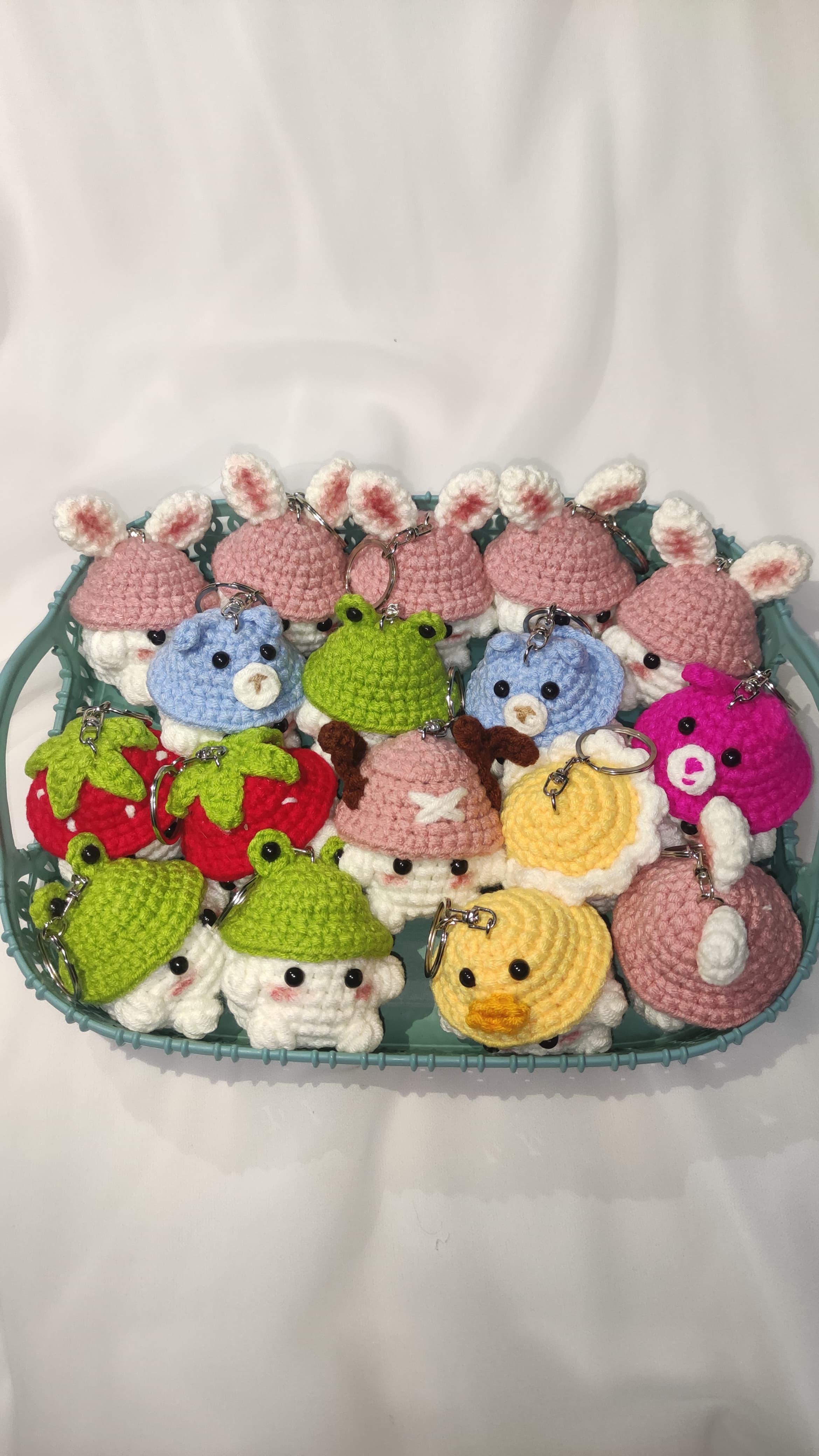 Baby Mushroon Keychain Rajut