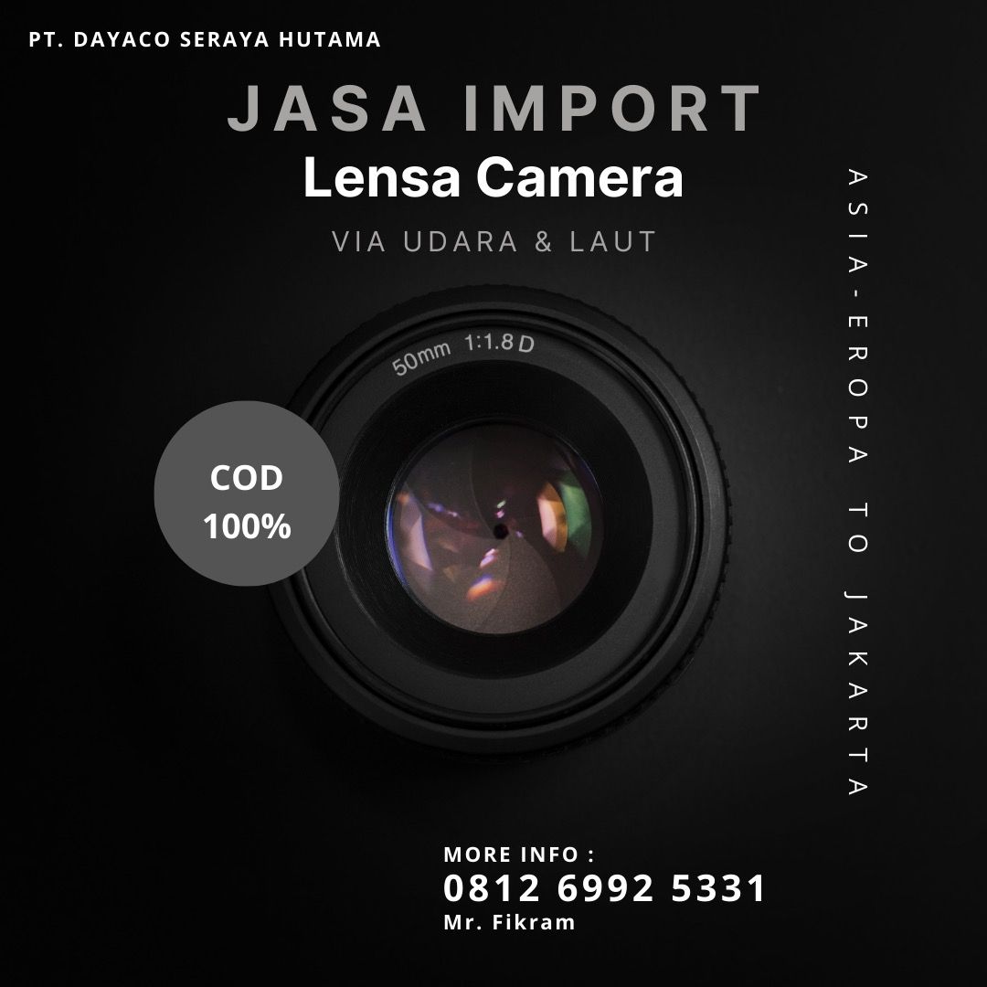 Jasa Import Lensa Camera
