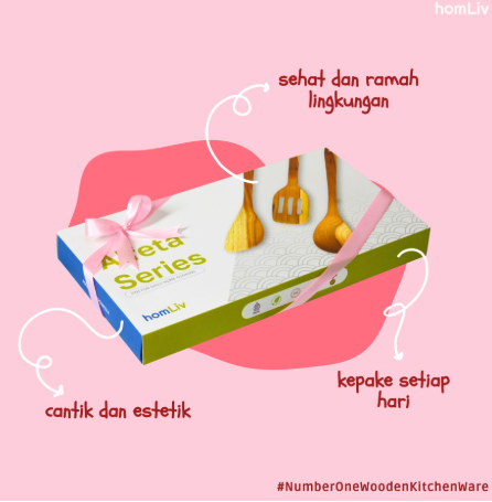 Set Alat Masak Kayu Jati Alfeta Series