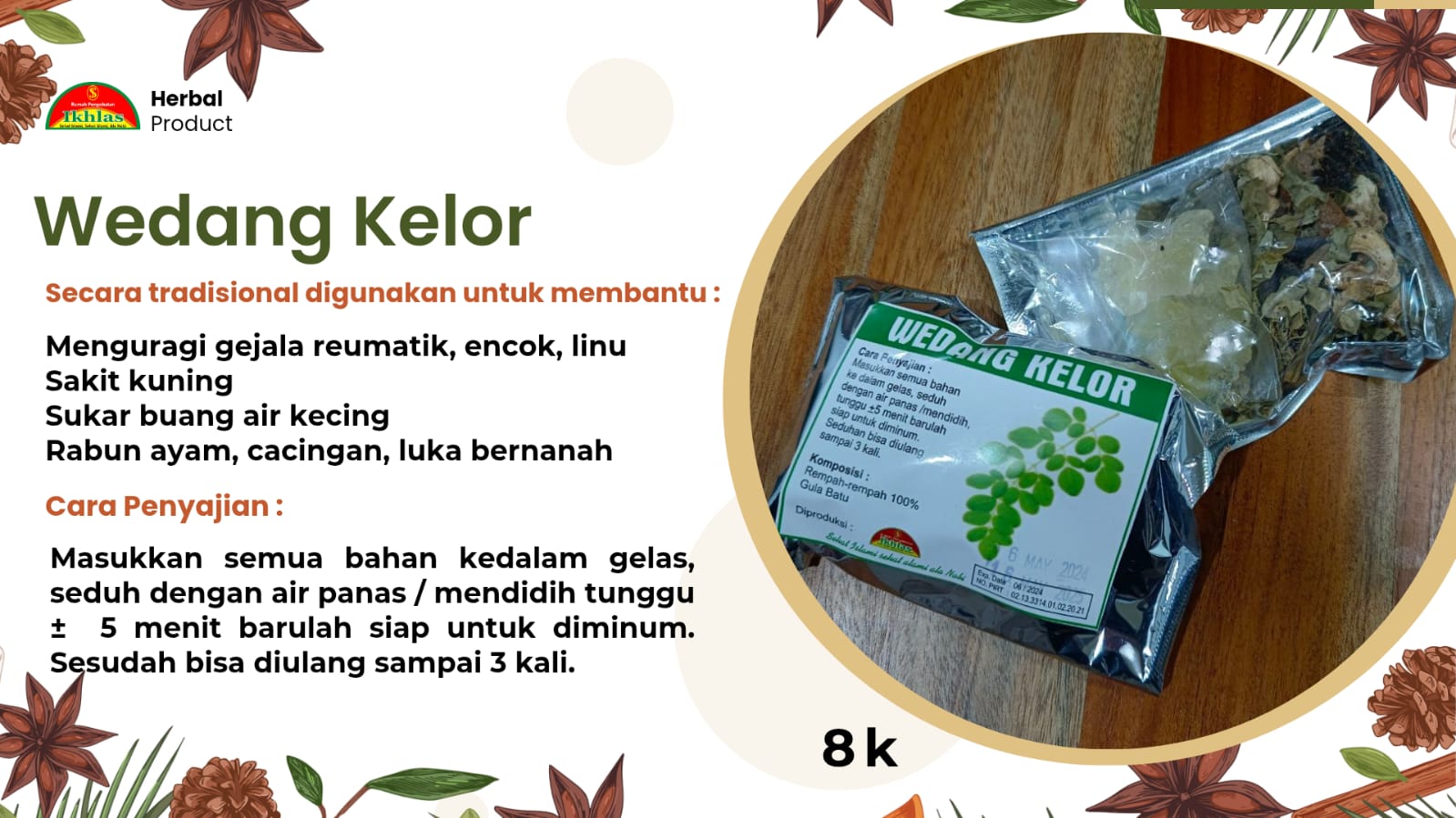 Wedang kelor