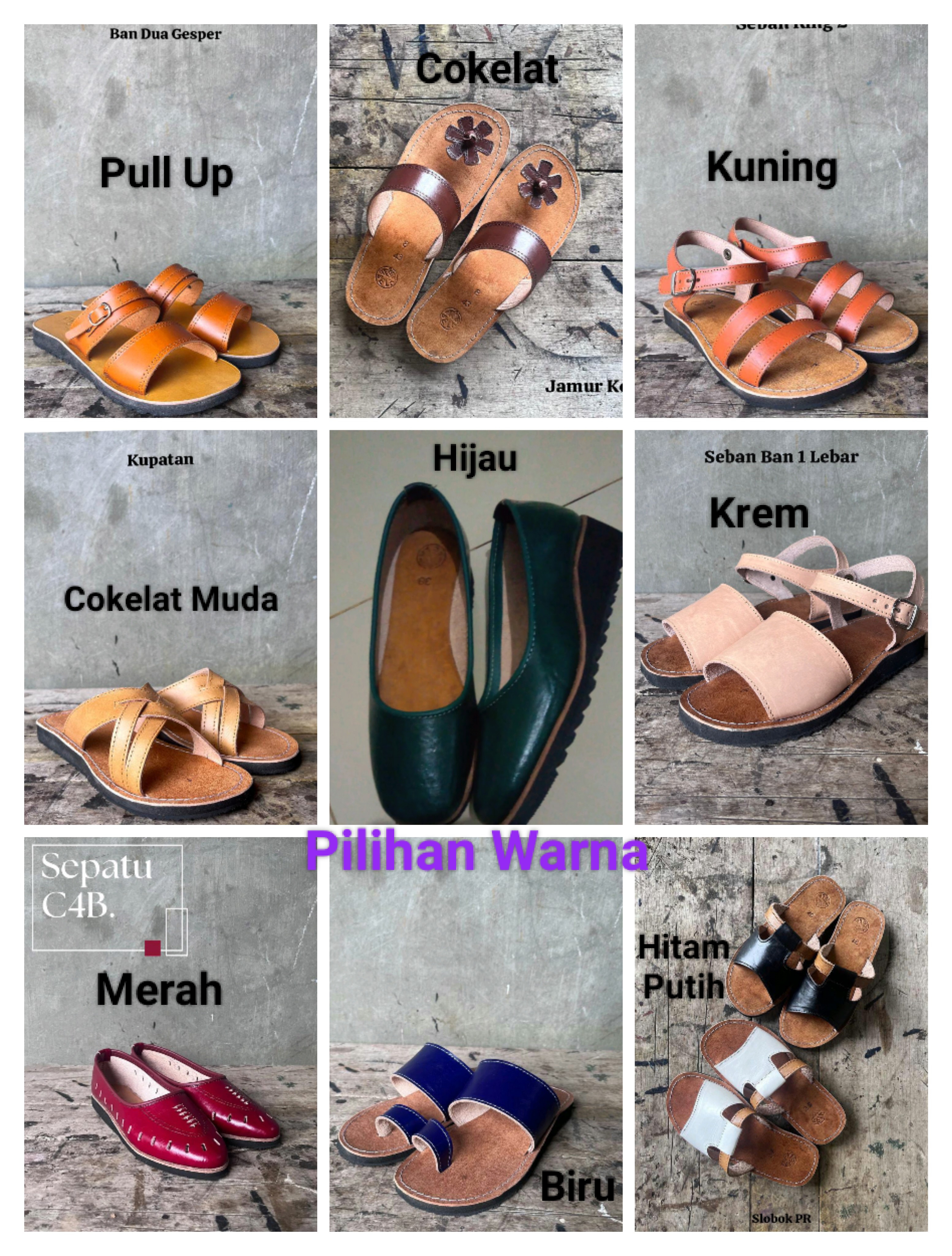 Sepatu C4B Kulit Samak Nabati