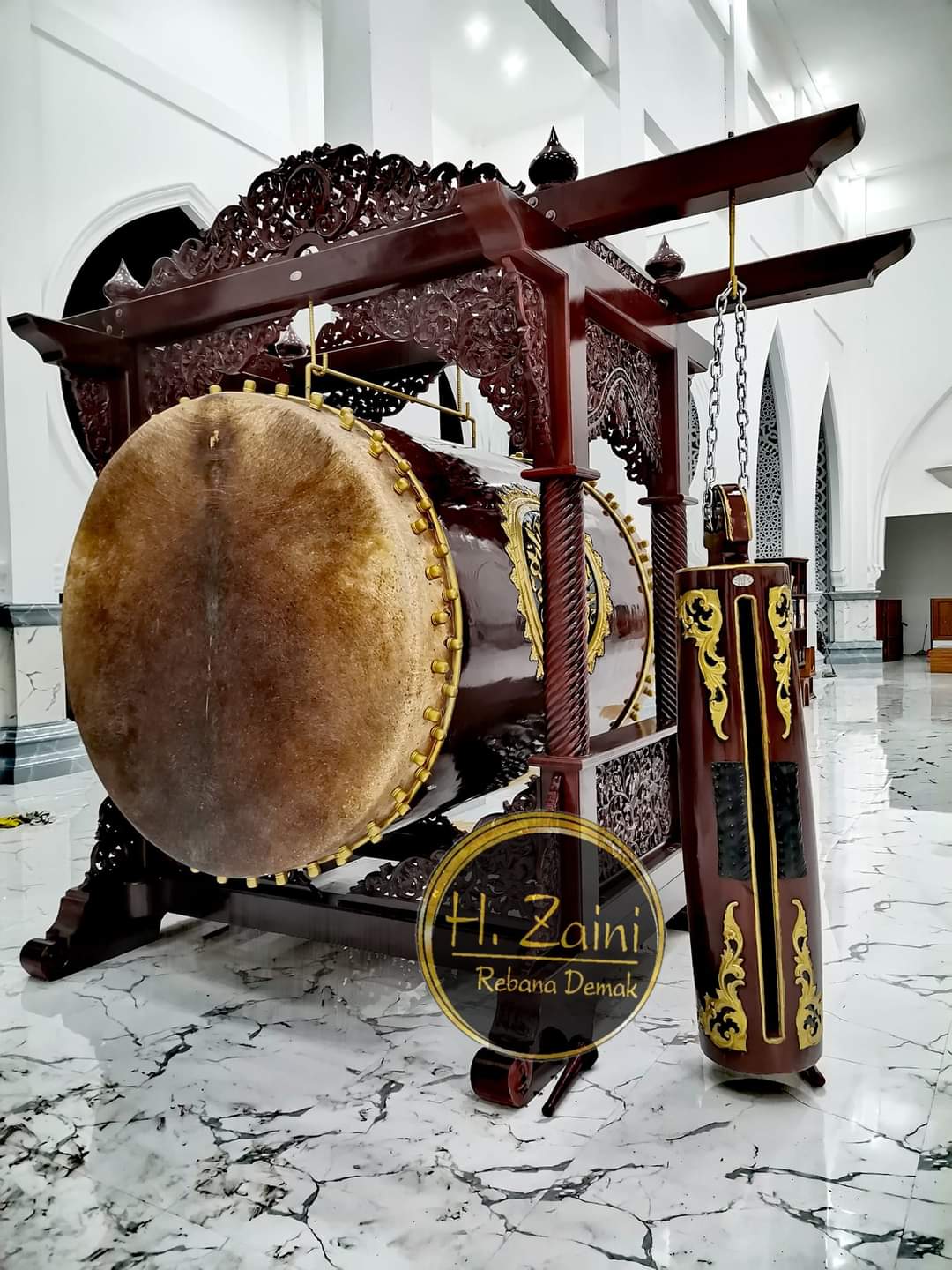 H. Zaini rebana dan bedug 
