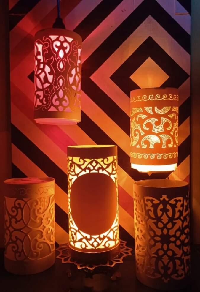 Lampu Hias Berbahan Pipa Paralon