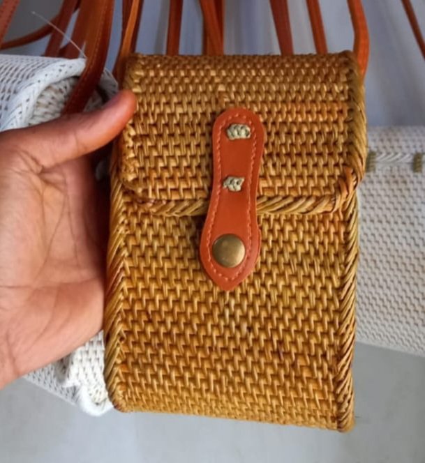 Tas Rotan Dompet hp