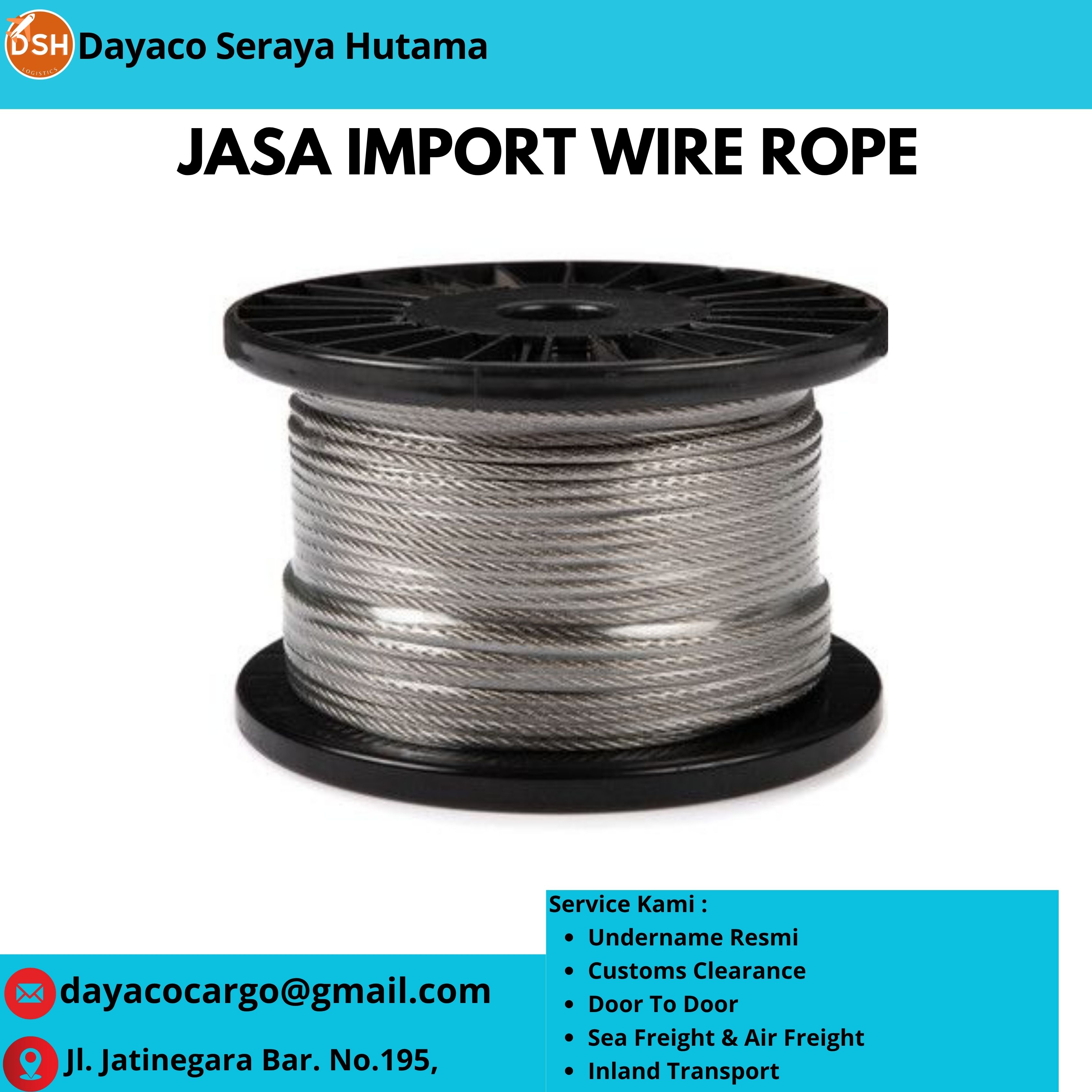 Jasa Import Wire Rope