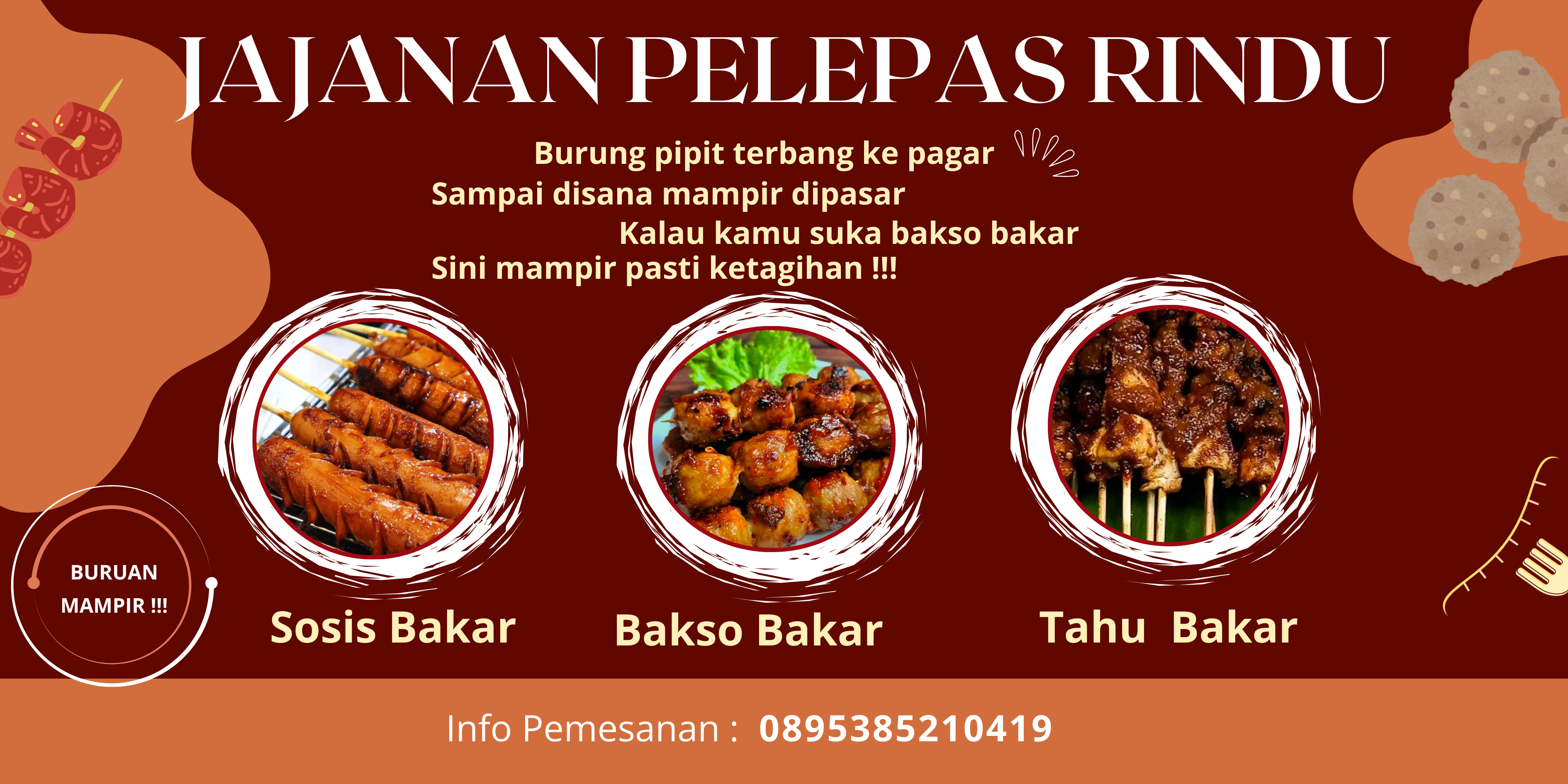 Bakso bakar Laris Manis
