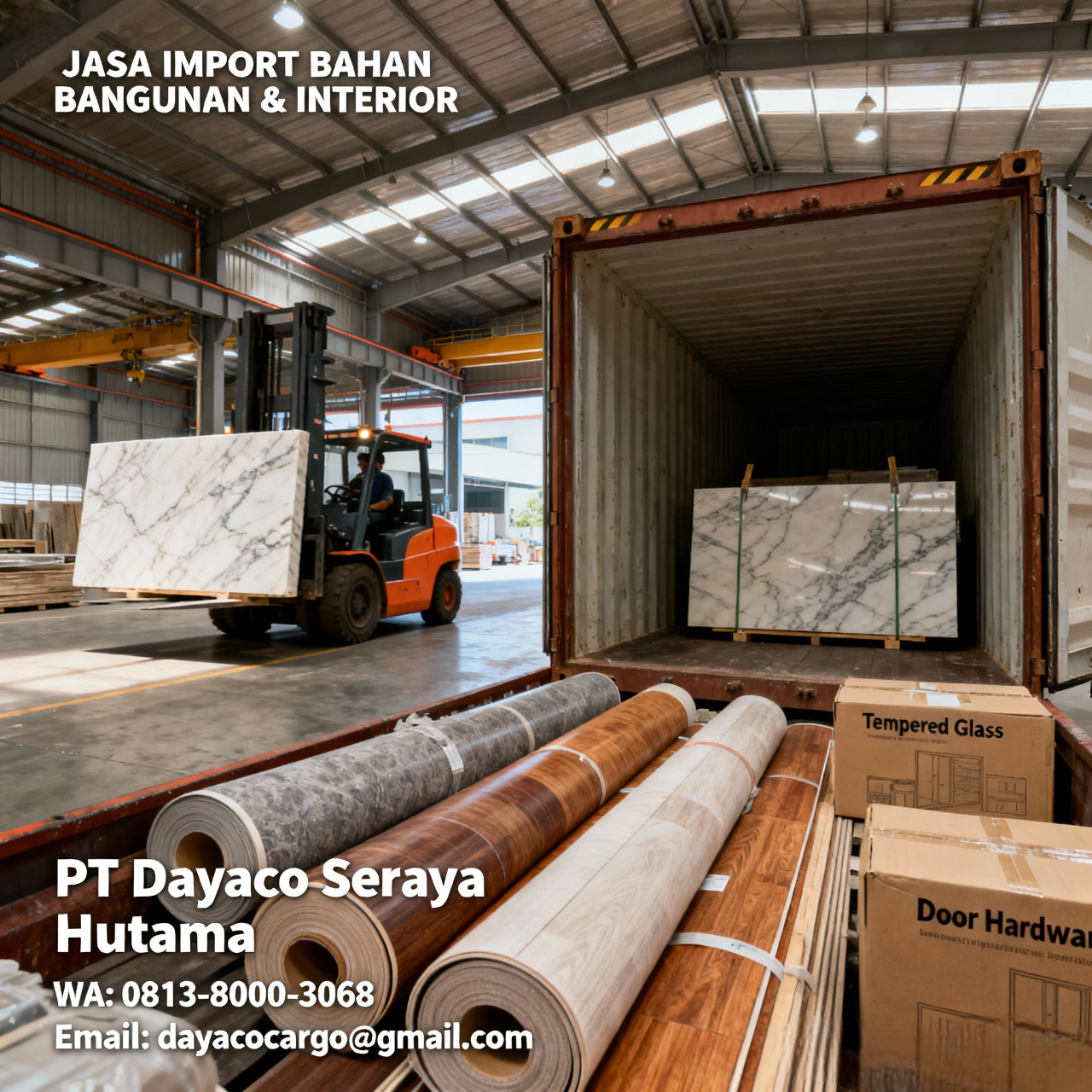 Bahan Bangunan Dan Interior Impor Resmi 081380003068 PT Dayaco Seraya Hutama