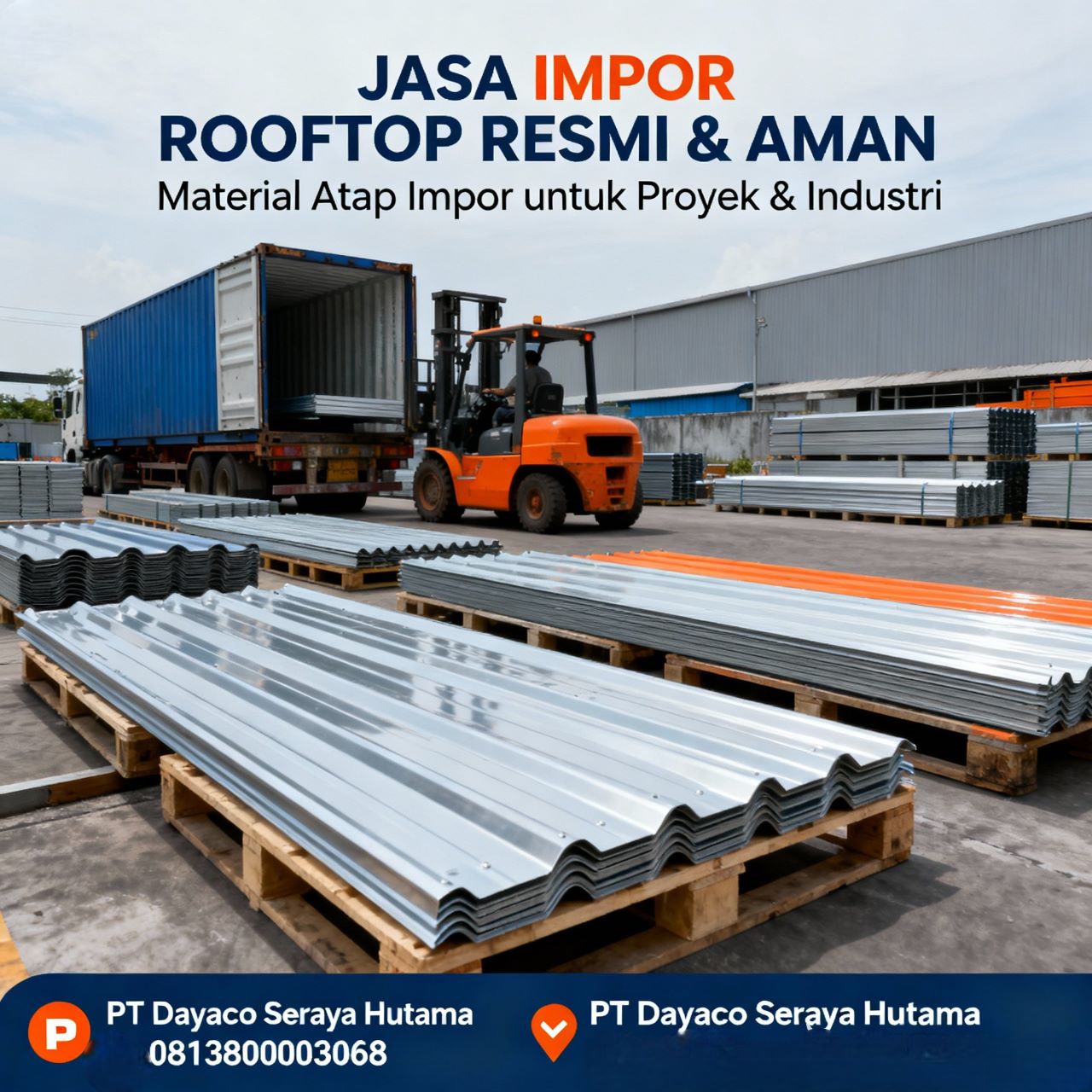 Jasa Import Rooftop  Legal Dan Aman 081380003068 PT Dayaco Seraya Hutama Logistik Resmi 
