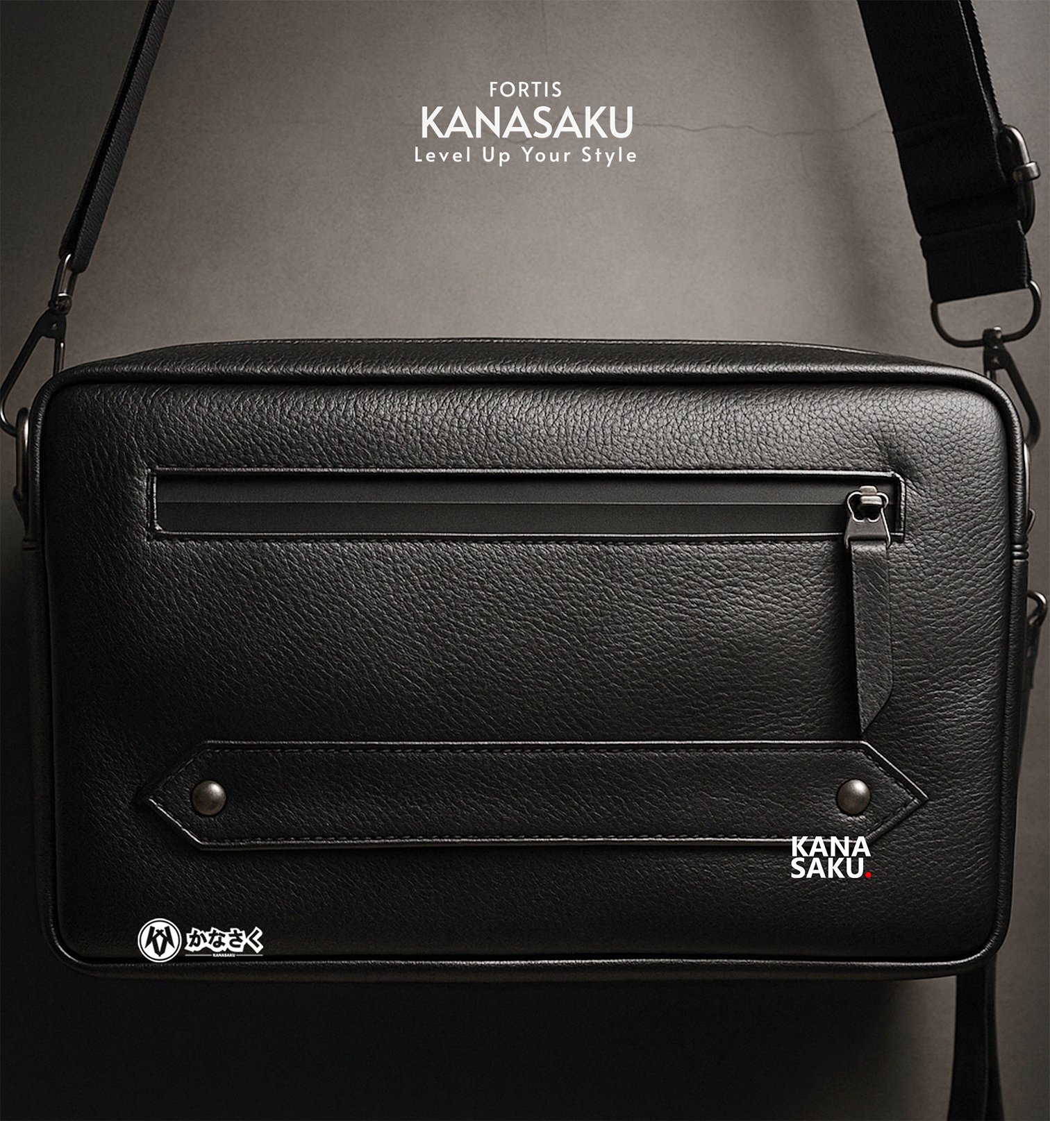 kanasaku fortis Tas Kulit Asli Pria