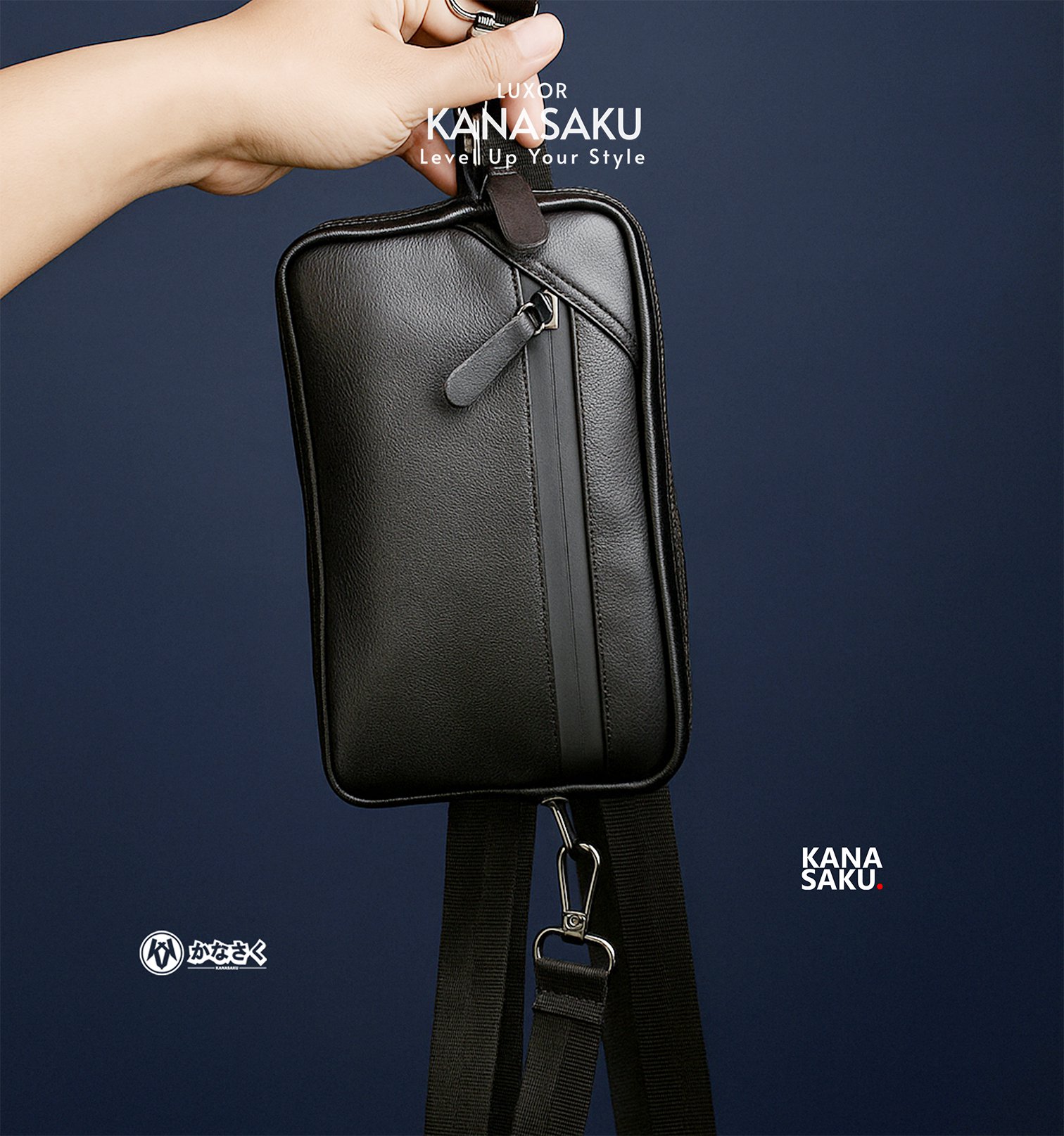 kanasaku fortis Tas Kulit Asli Pria