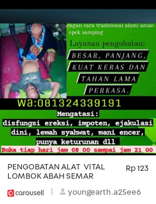PENGOBATAN ALAT VITAL LOMBOK APIH RUSMAN WA:081324339191