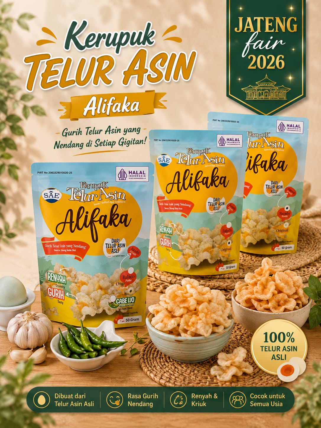 KRUPUK TELUR ASIN