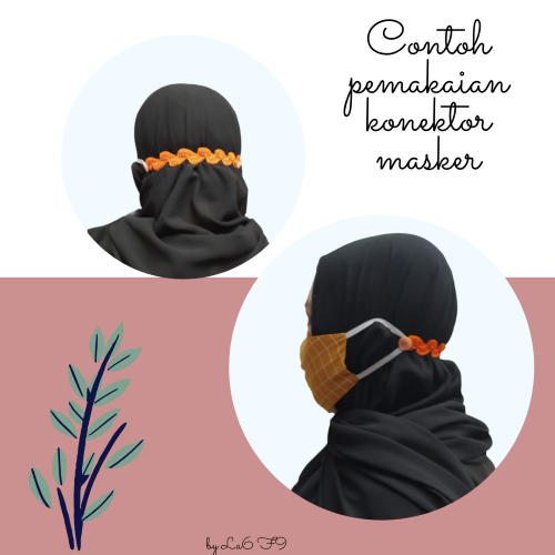 Konektor Masker Rajut Kerang