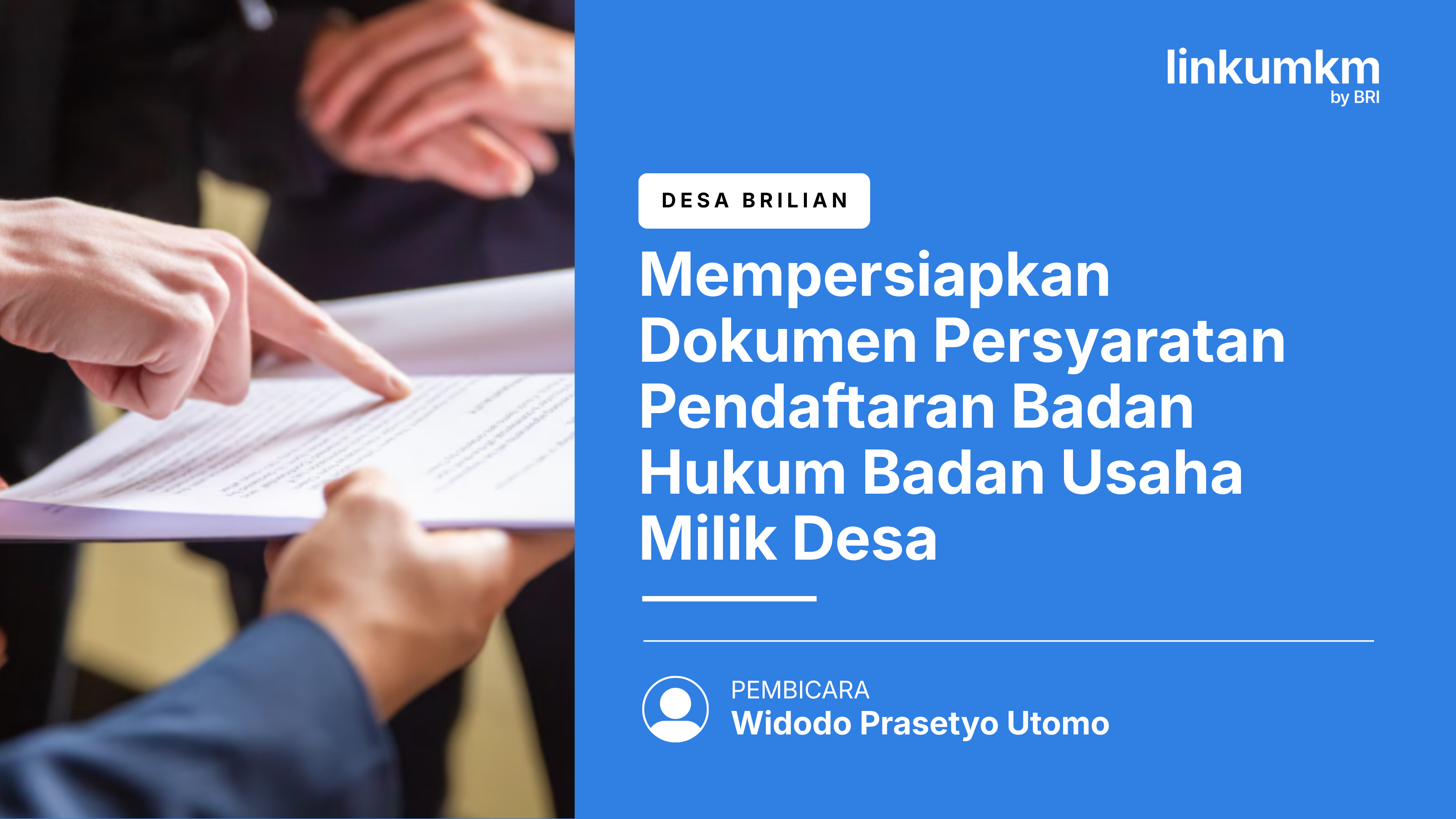 Mempersiapkan Dokumen Persyaratan Pendaftaran Badan Hukum Badan Usaha Milik Desa