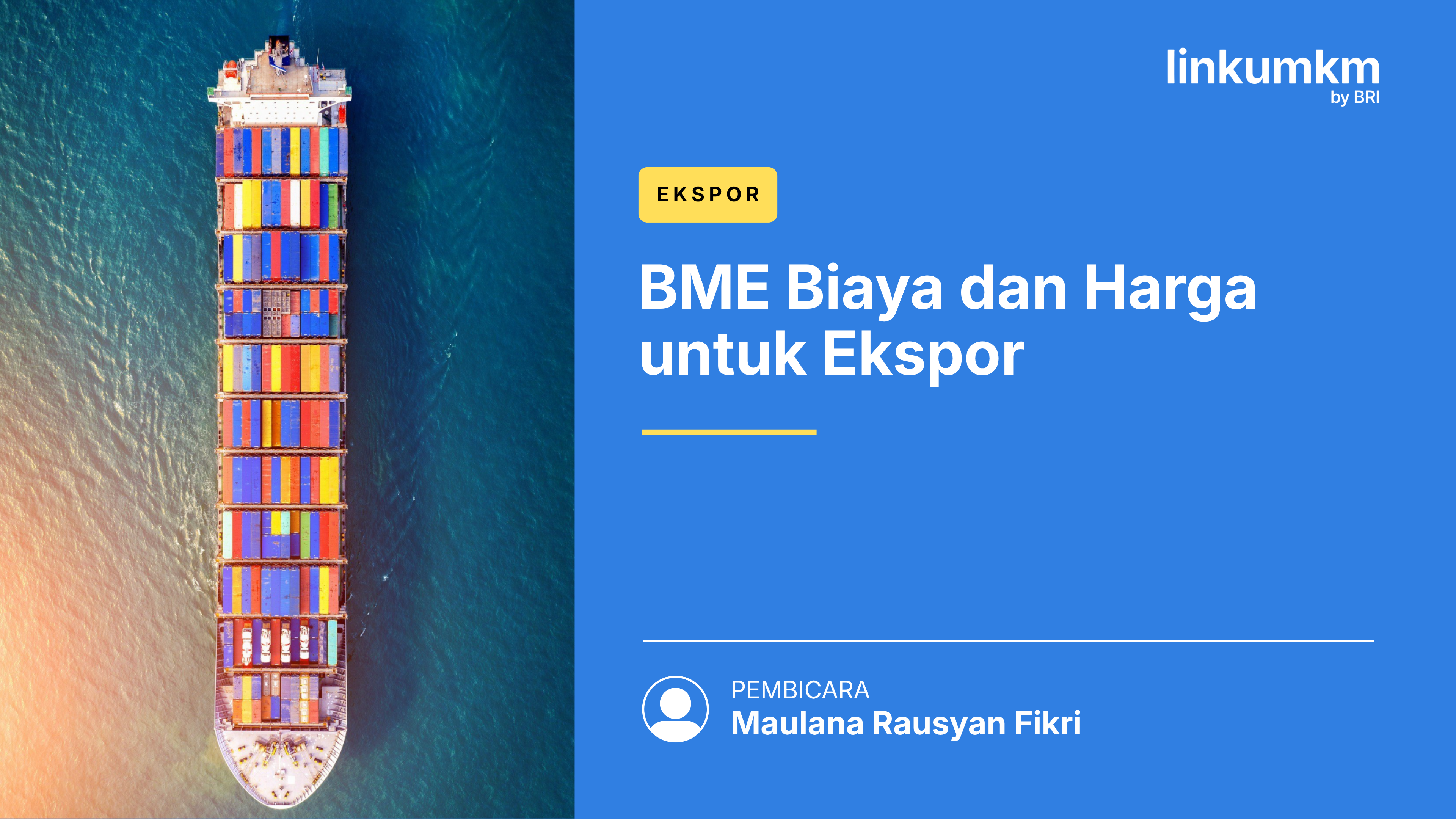 BME Biaya dan Harga untuk Ekspor 