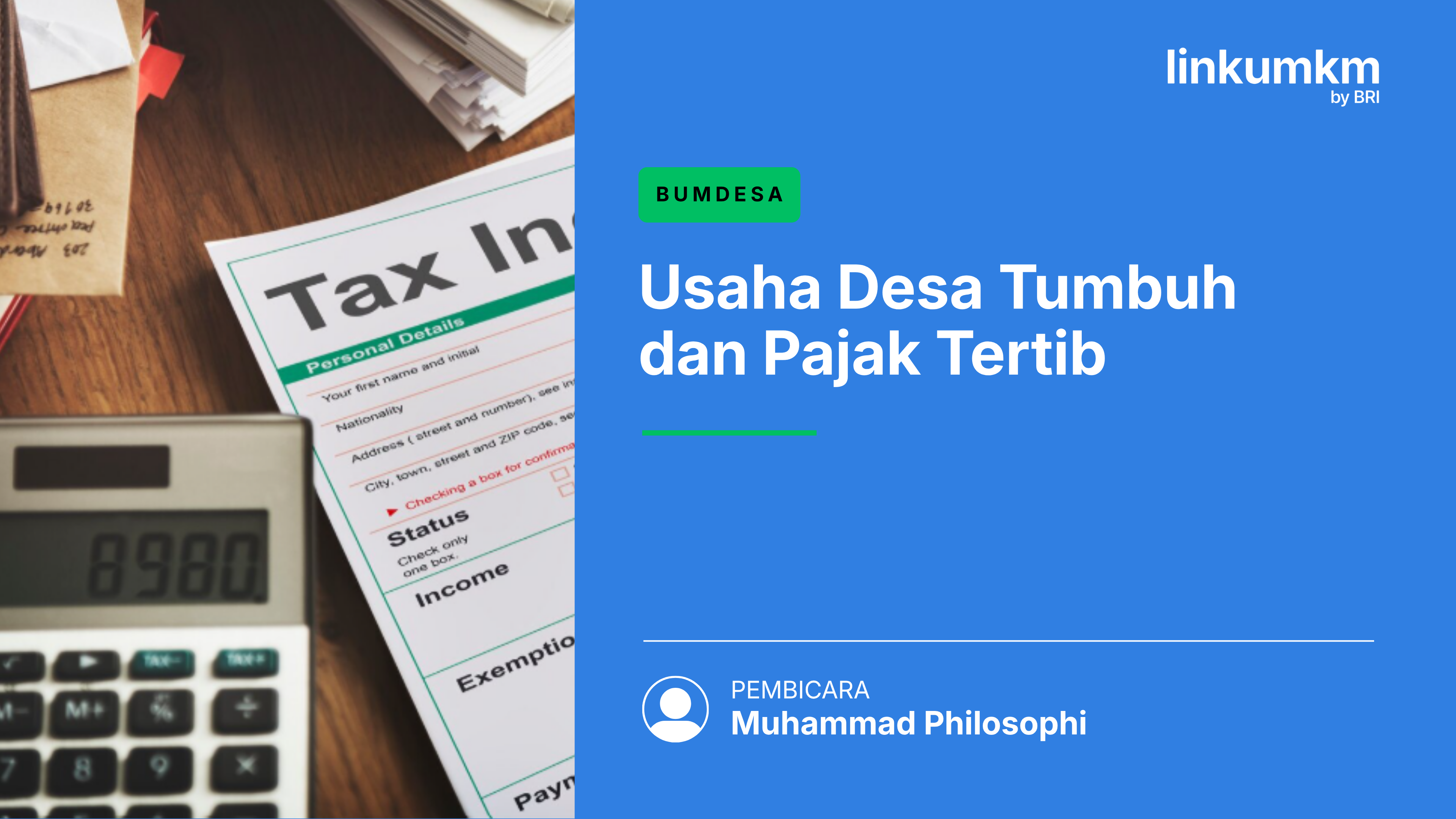 Usaha Desa Tumbuh dan Pajak Tertib