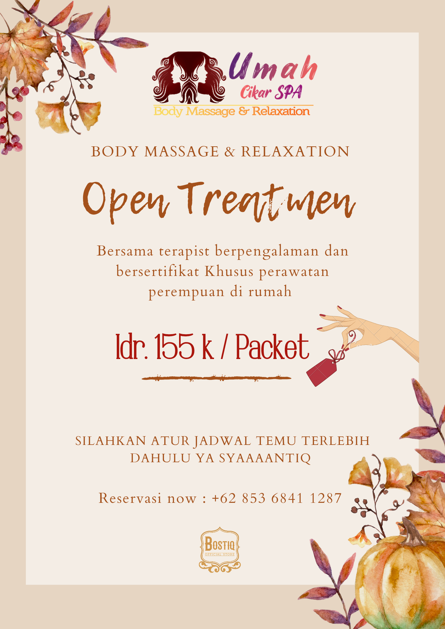 Pijat khusus perempuan DI rumah 