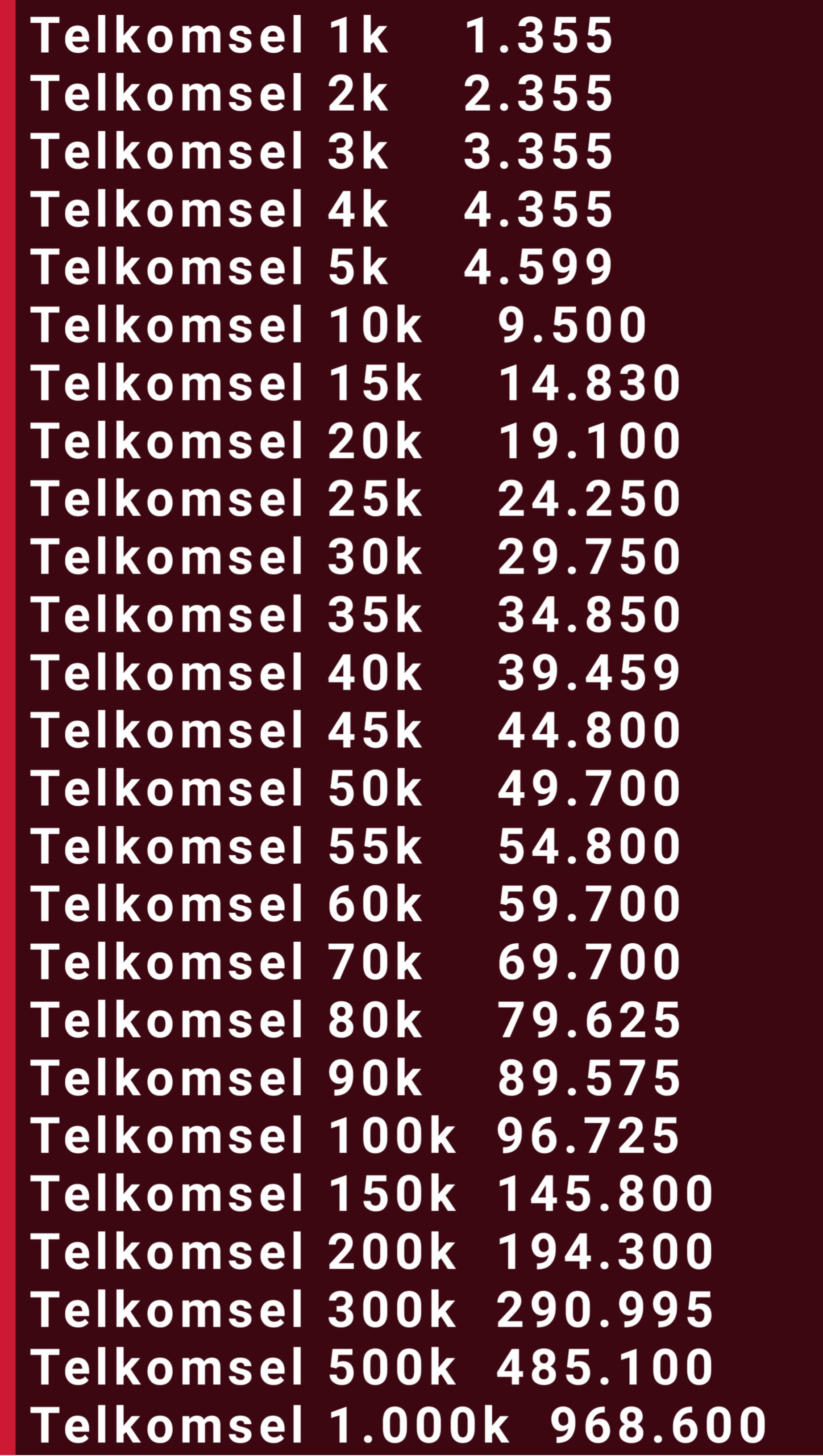 Pulsa 10k