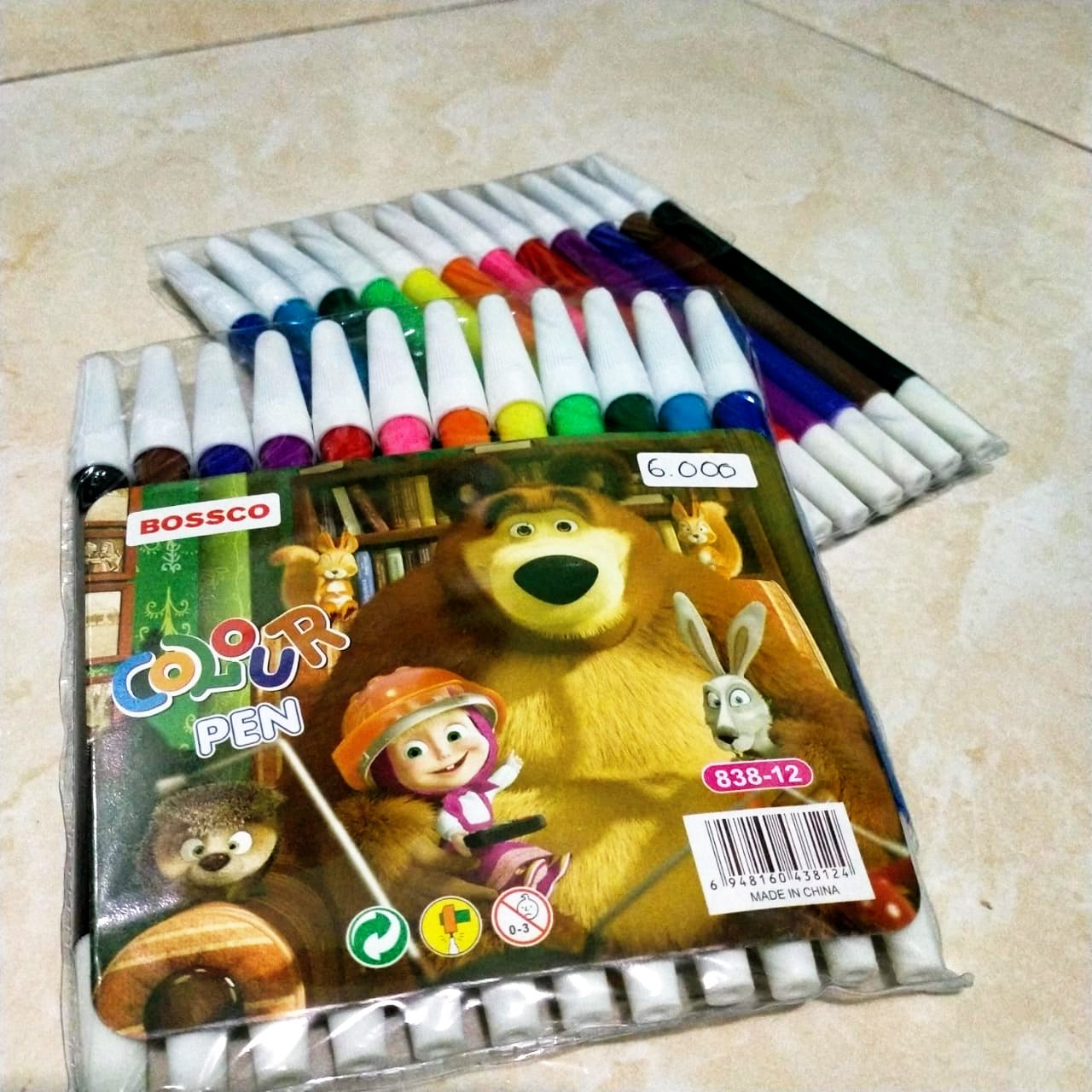 Spidol 12 Warna