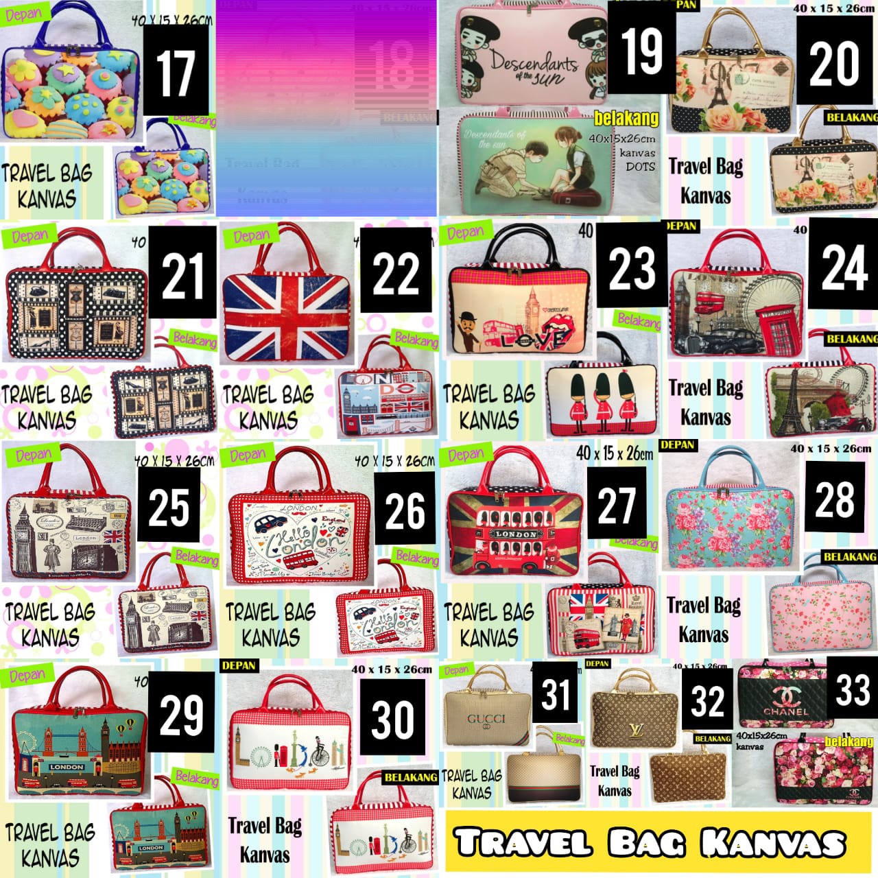 Tas Travel Kanvas Karakter