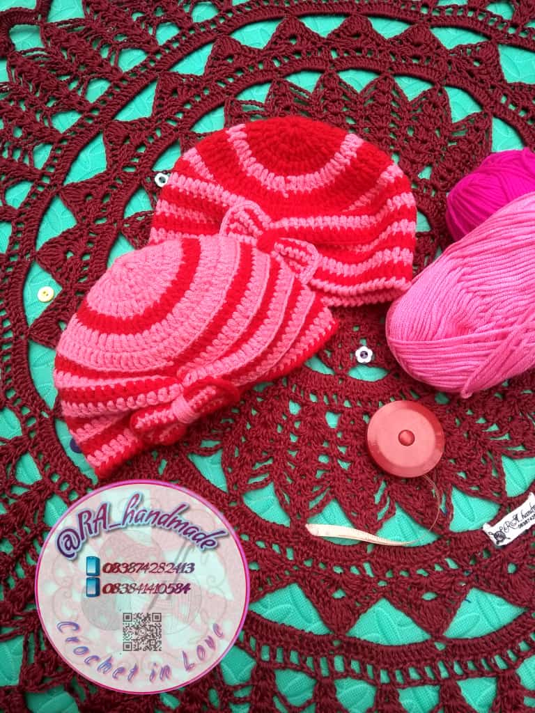 Topi rajut RA handmade