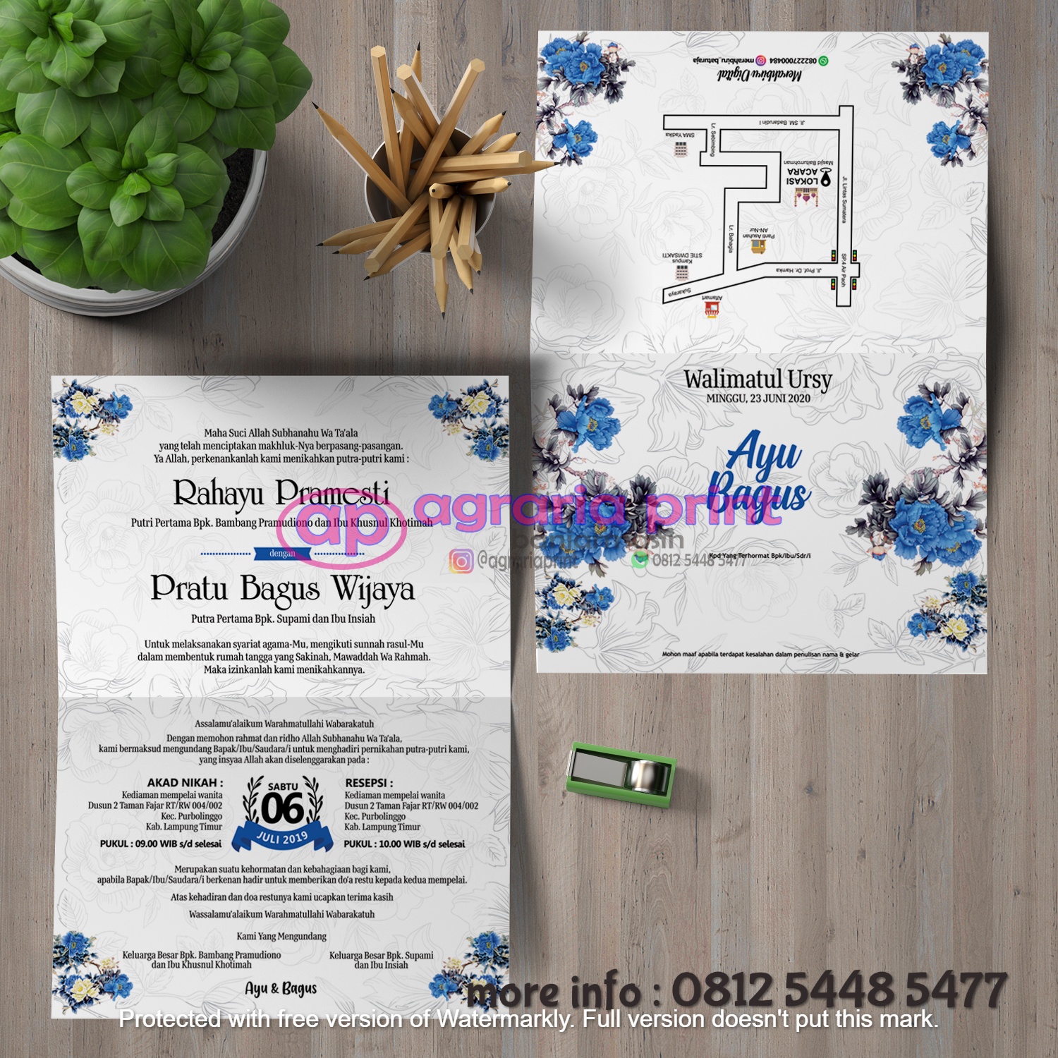 Cetak Yasiin, Undangan Pernikahan