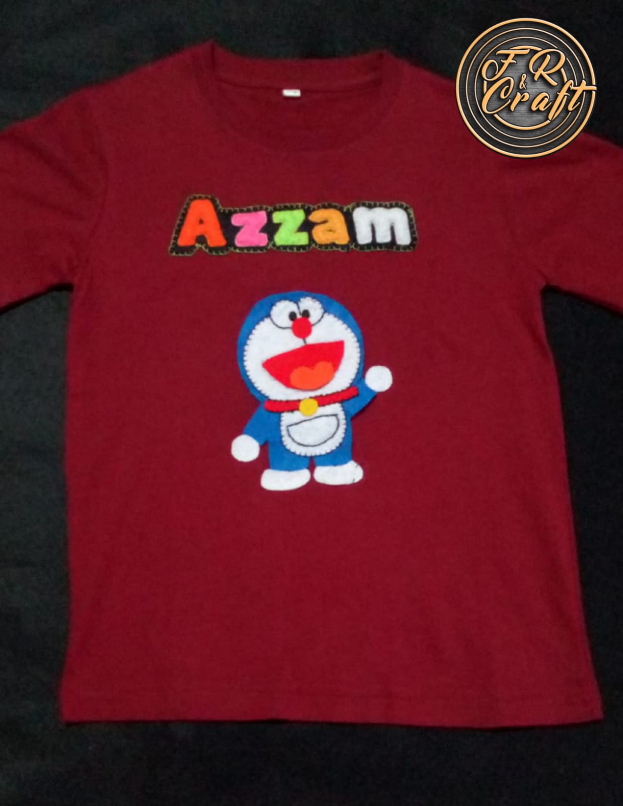 Kaos karakter flanel anak
