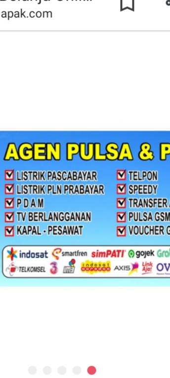 Token listrik, pulsa dan paket data
