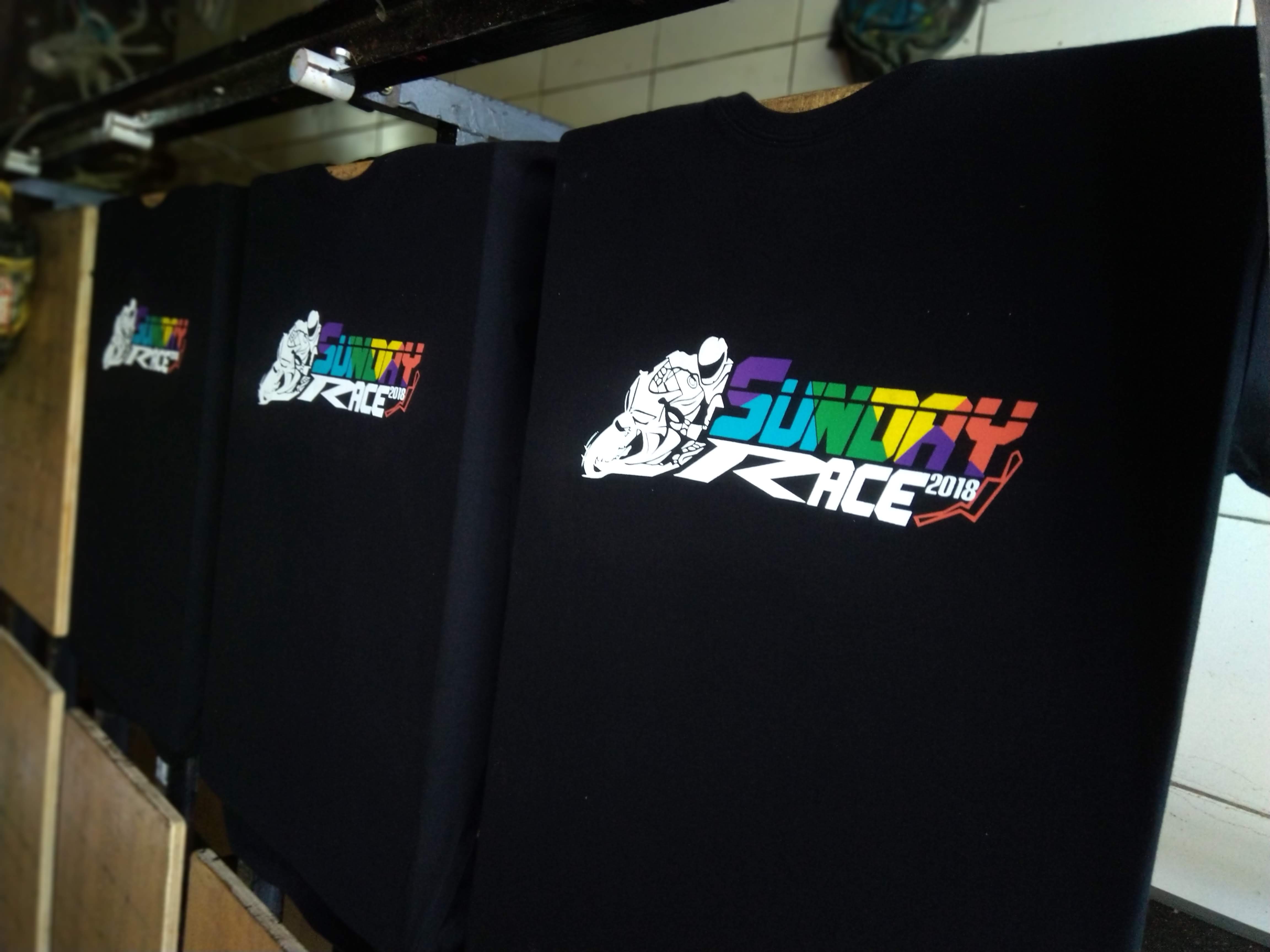 sablon + kaos