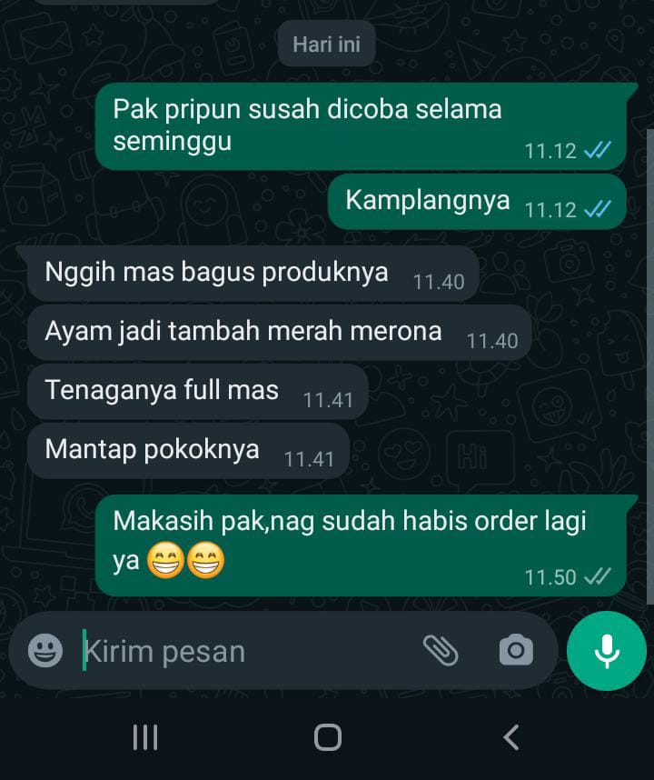 Kamlang White Gold. JAMU RAWATAN HARIAN AYAM 