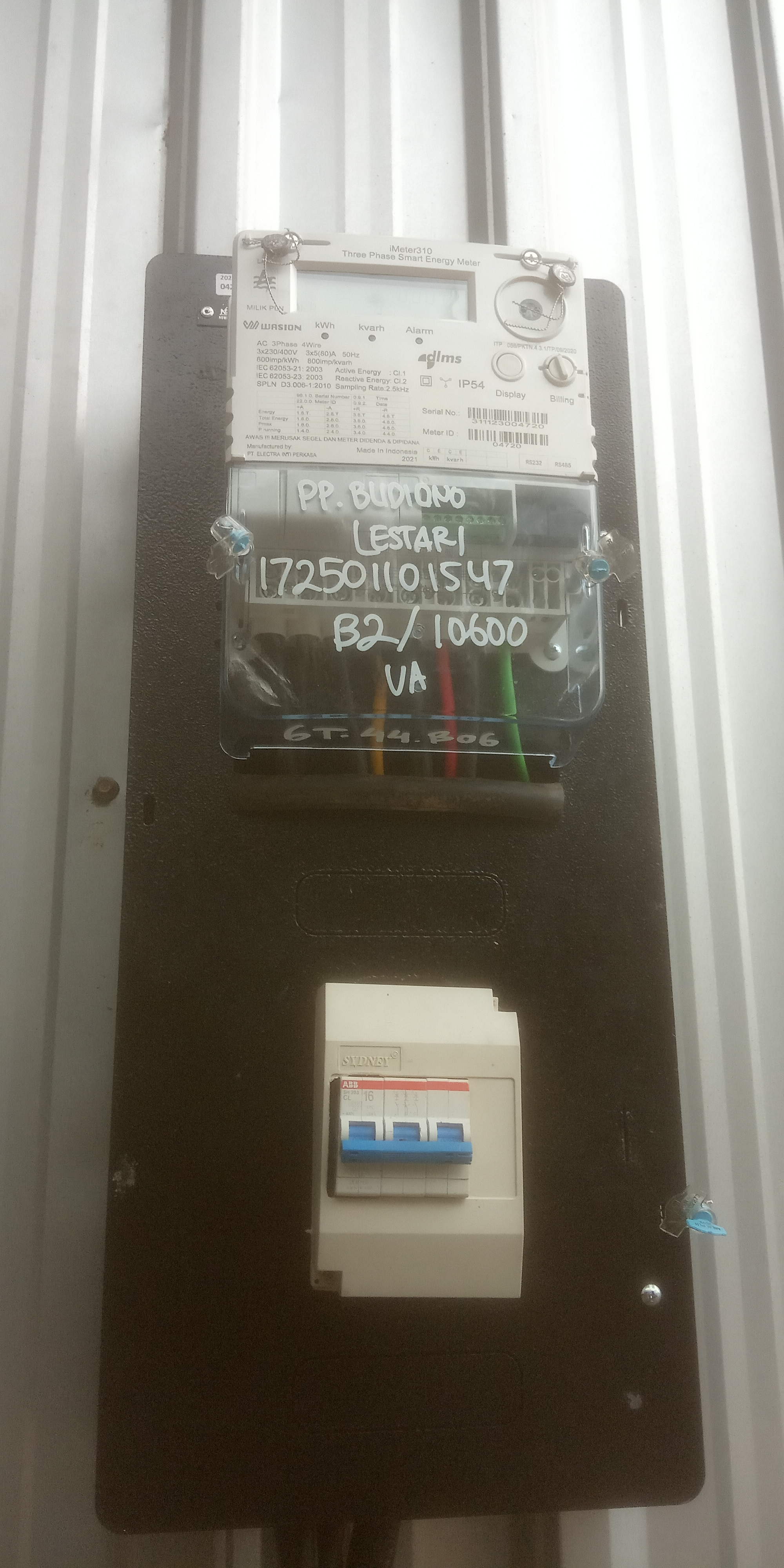 Pemasangan kwh
