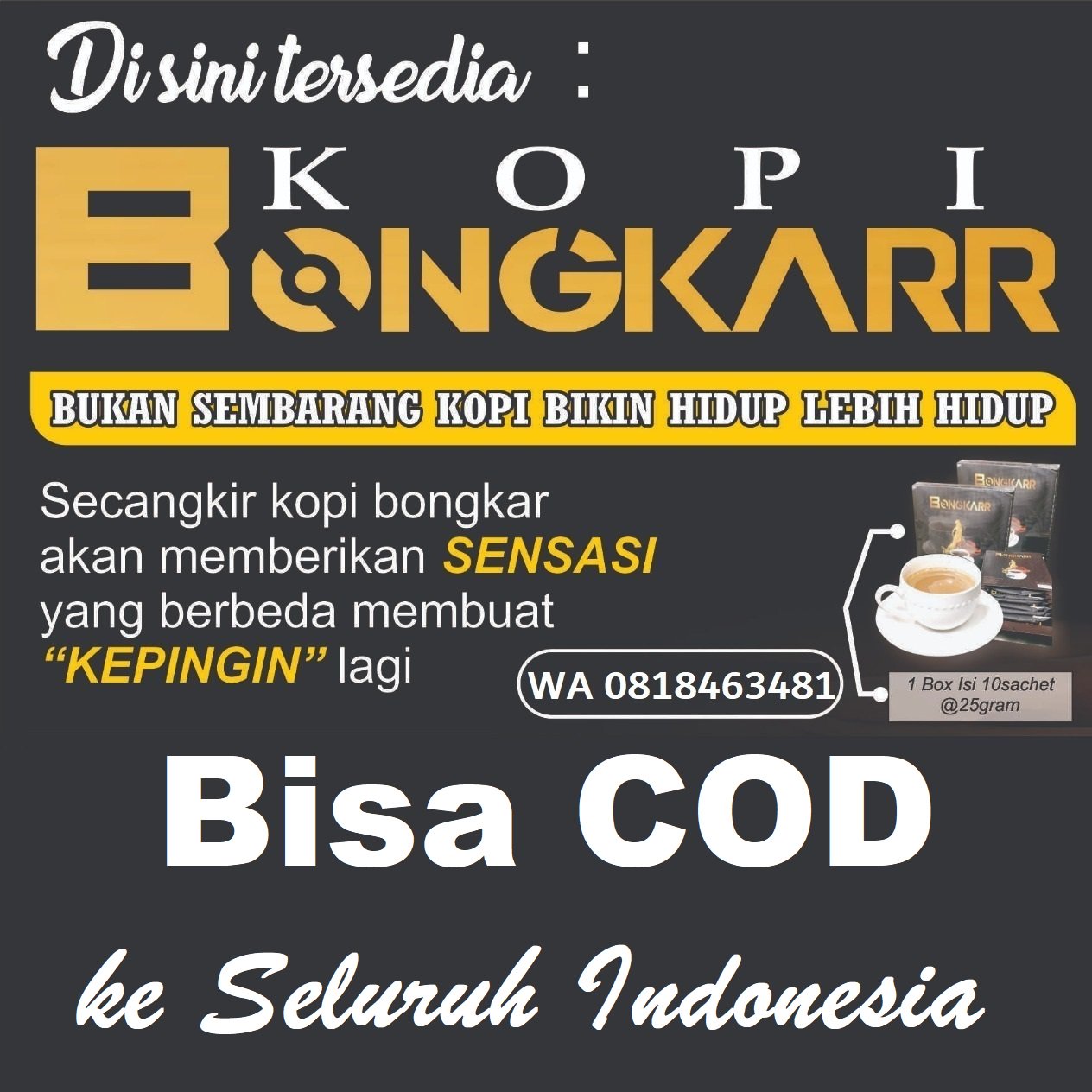 kopi bongkar 5 saset 0818463481 WA