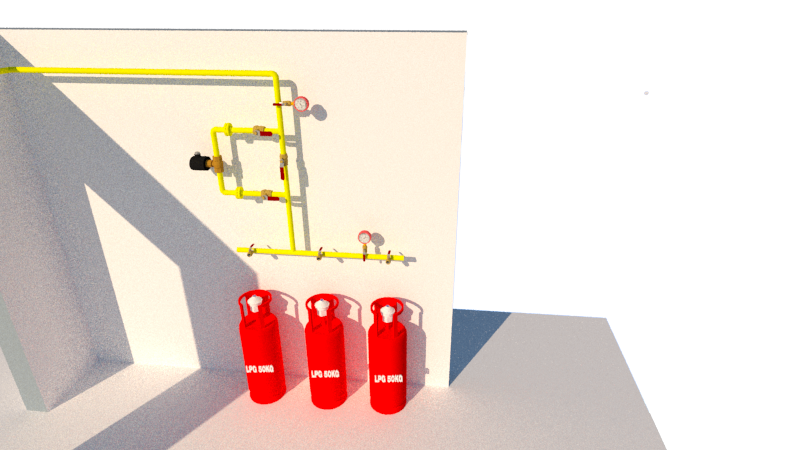 Instalasi pipa gas